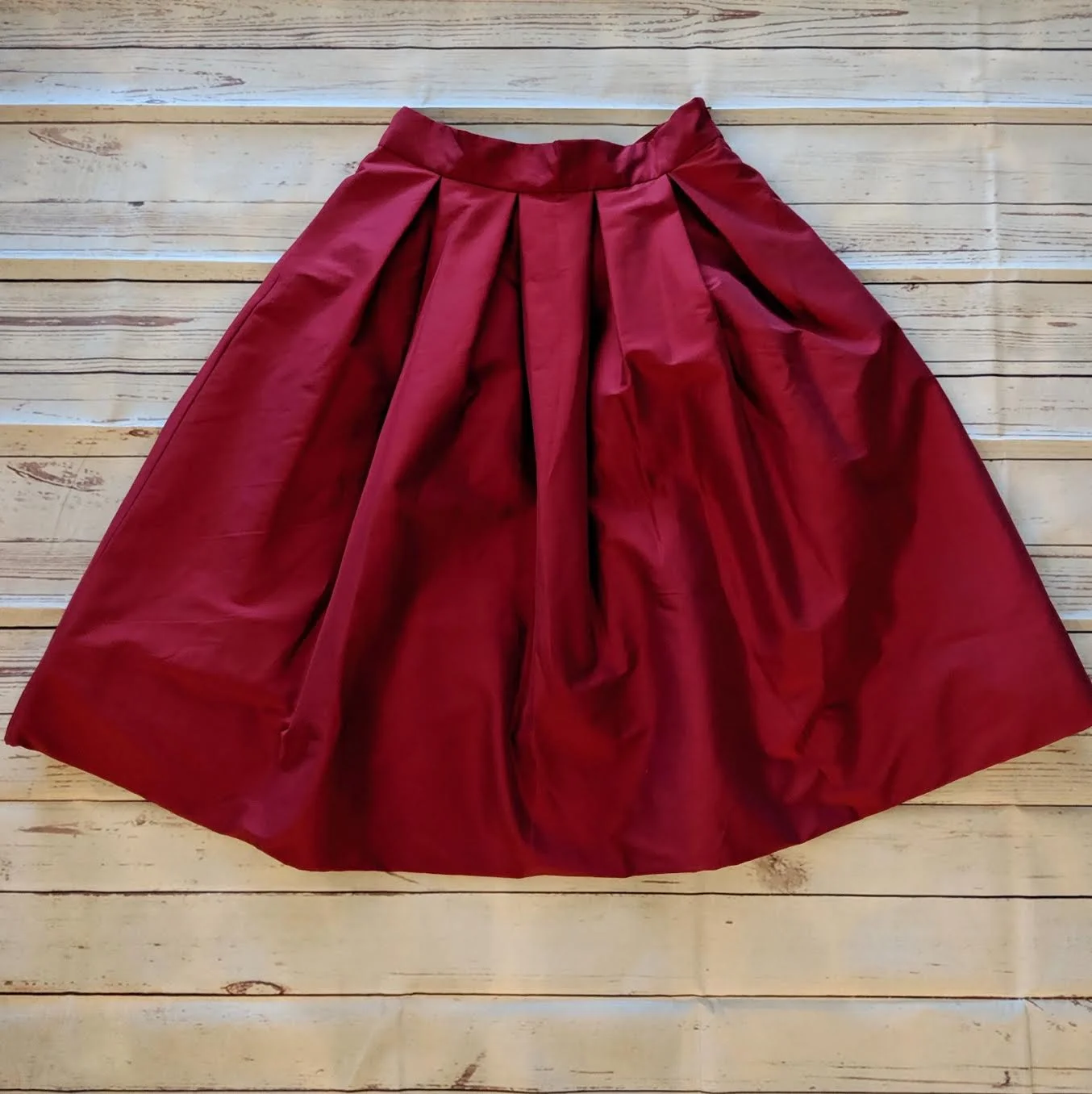 White House Black Market cranberry skirt