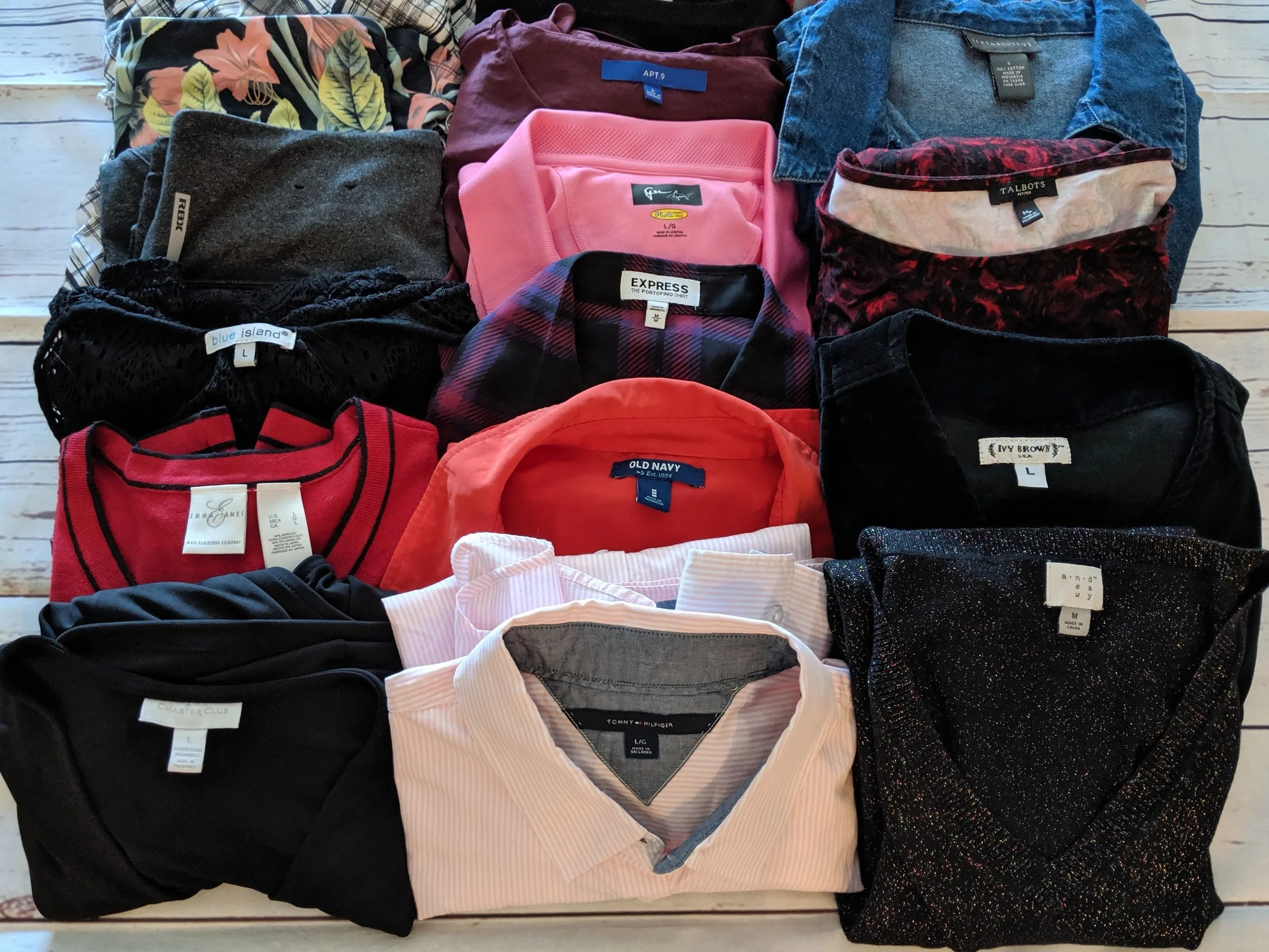 Some of the clothes I could pass on.