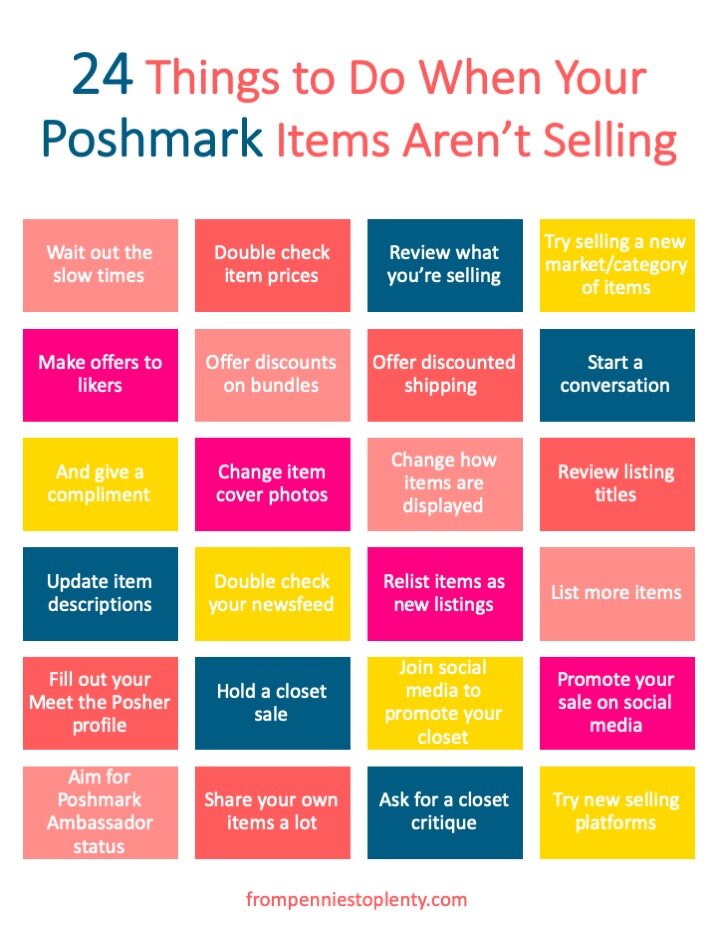 24 Things to Do When Your Poshmark Items Aren’t Selling + Checklist