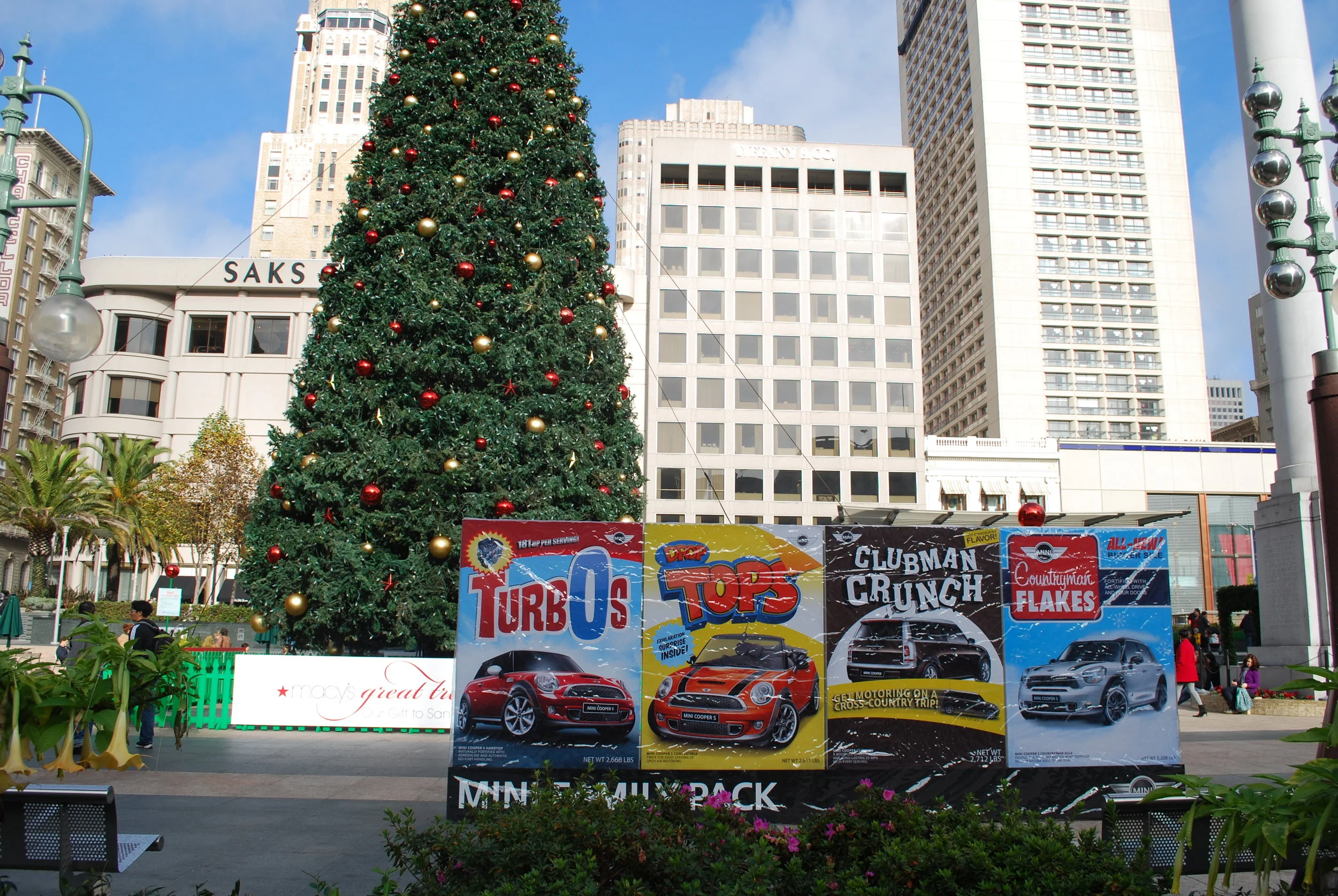  MINI Family pack installation. Made to look like a shrink-wrapped family fun pack of cereal. Defying all odds, this piece made a tour to numerous states across the country. 
