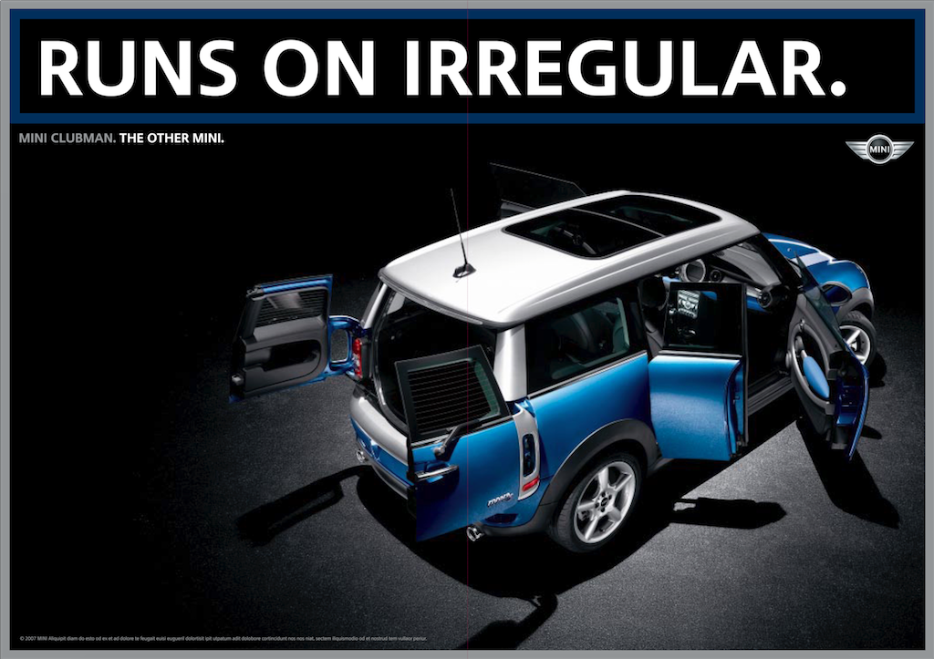 MINI Countryman print spread
