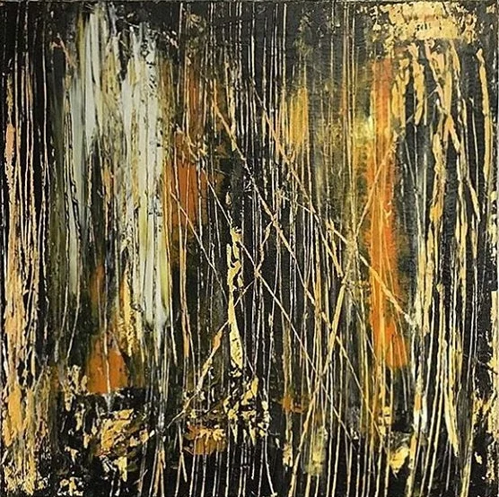 Abstract Art for Sale | Streaming 24x24 Canvas