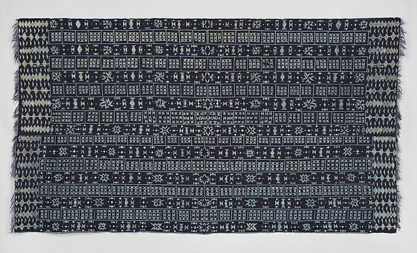 Long blue scarf