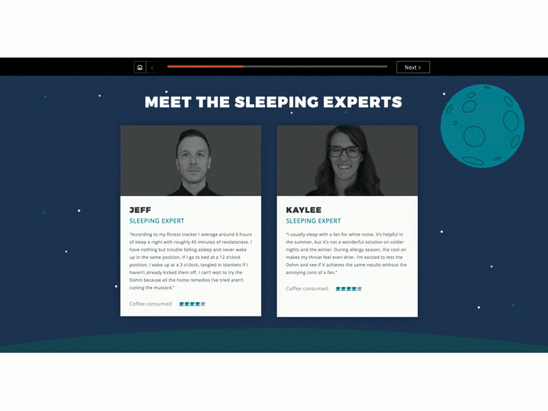I implemented Marpac's "Count Fewer Sheep" campaign promoting its white noise machines