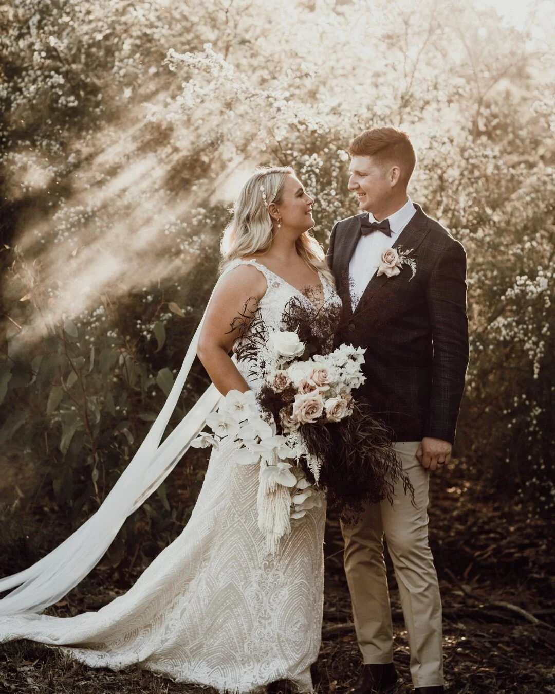 What an epic image!!! (And an epic bouquet) So stoked to have been apart of this wedding @theridgeestate 🤍