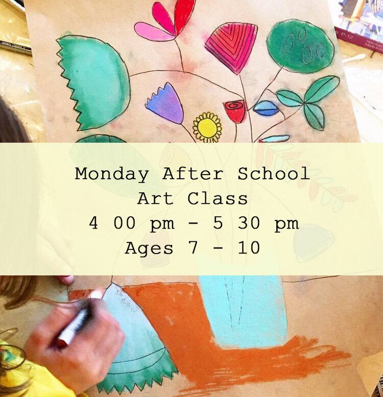 Monday afternoon art class for 7 - 10 year olds — Gloworm Studios