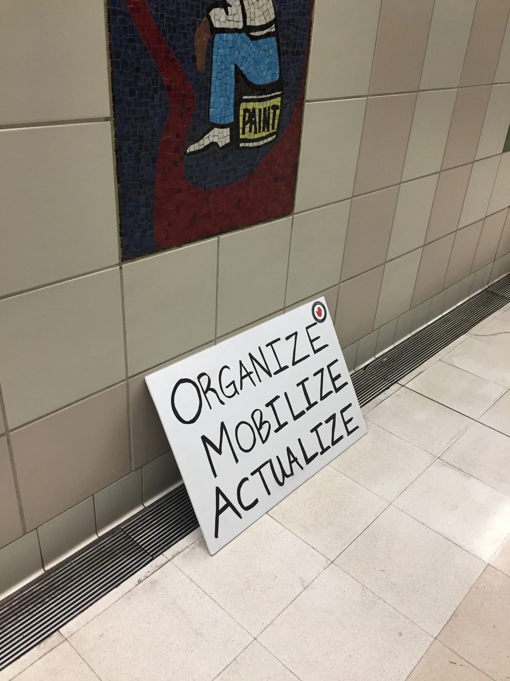 A sign from the Women's March in Los Angeles on January 21, 2017. Photo by Trevor Schock.