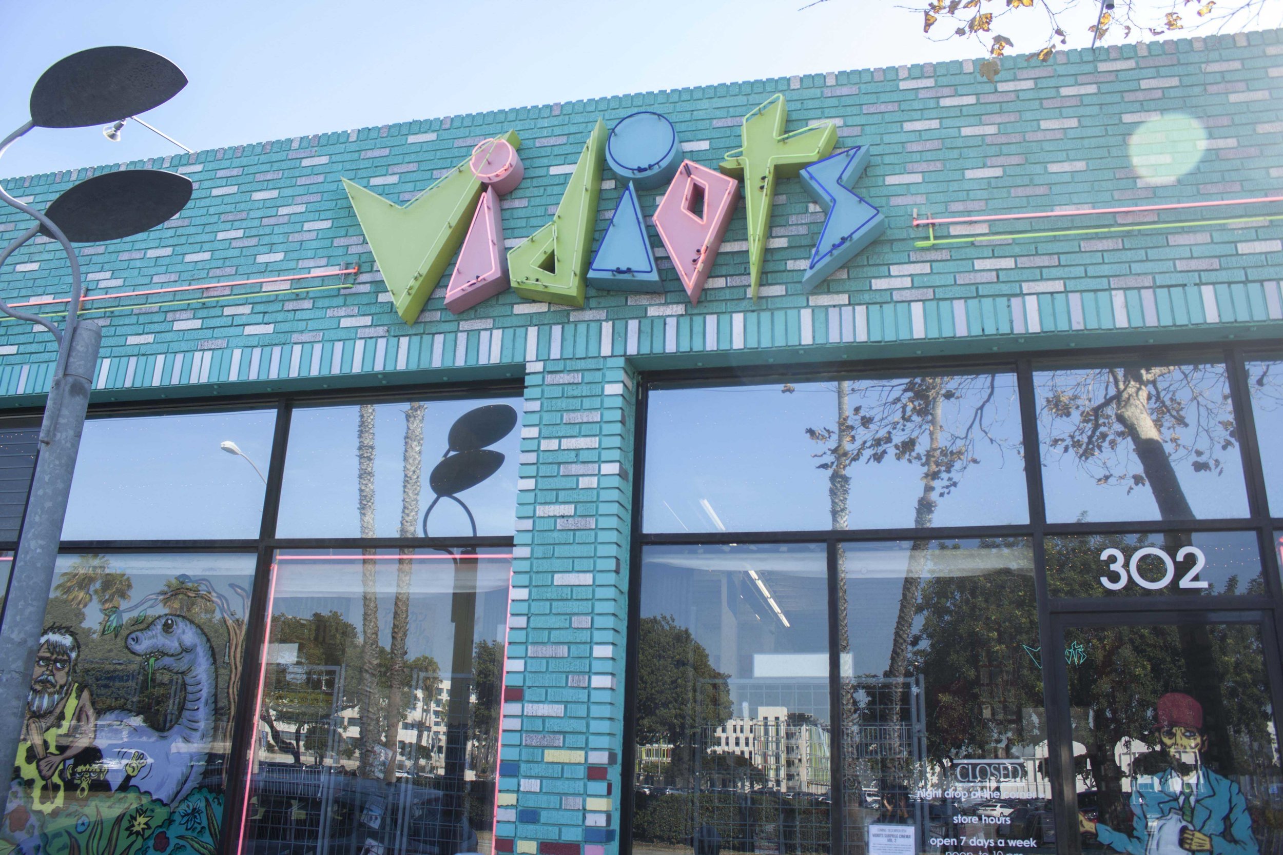  Vidiots, the 31 year old movie rental store located at 302 Pico Blvd, Santa Monica, CA 90405 on November 29, 2016. The unique store had trouble in recent years trying to find funding to keep its doors open. At this time the store was open after a cr