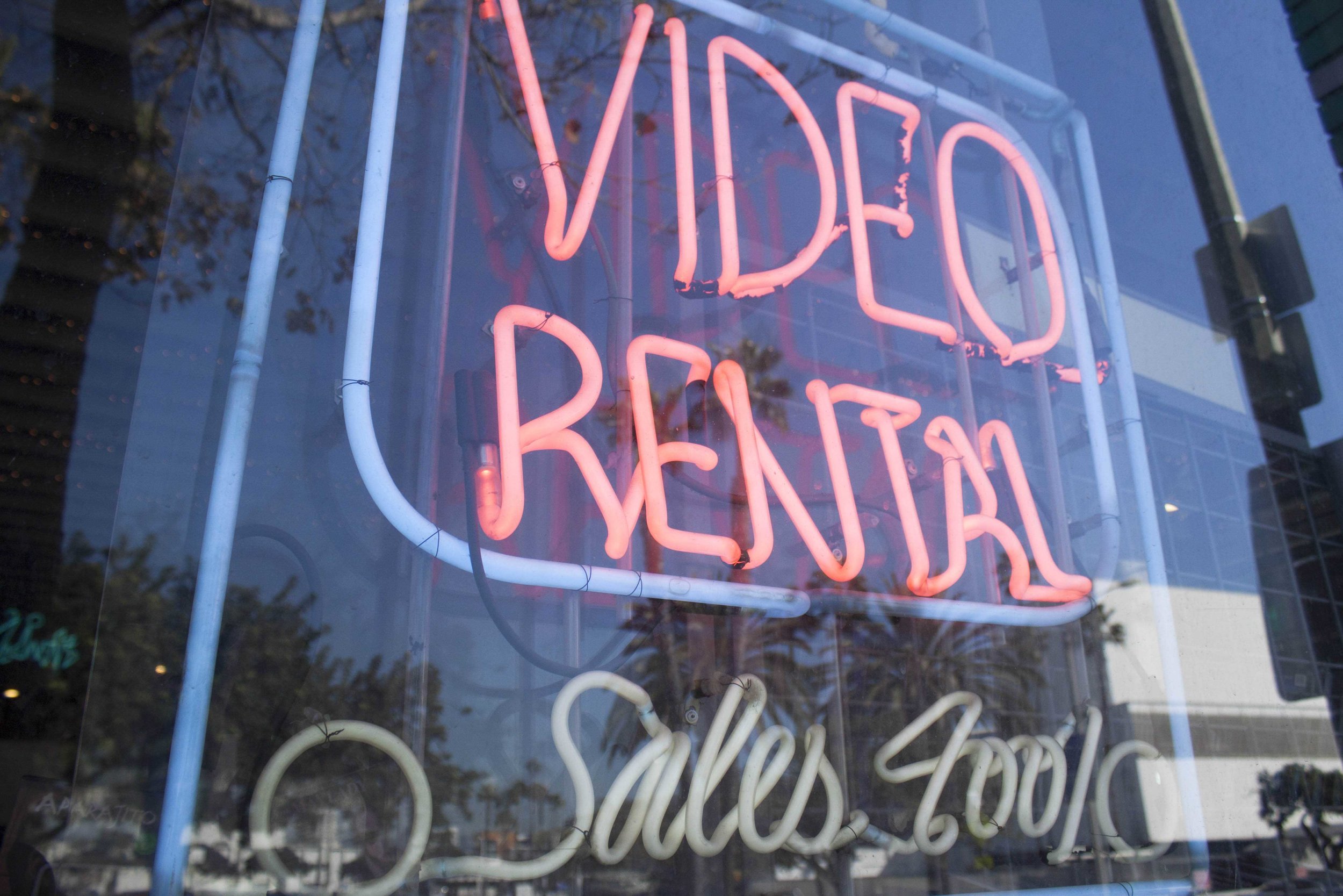  Vidiots, the 31 year old movie rental store located at 302 Pico Blvd, Santa Monica, CA 90405 on November 29, 2016. The unique store had trouble in recent years trying to find funding to keep its doors open. At this time the store was open after a cr