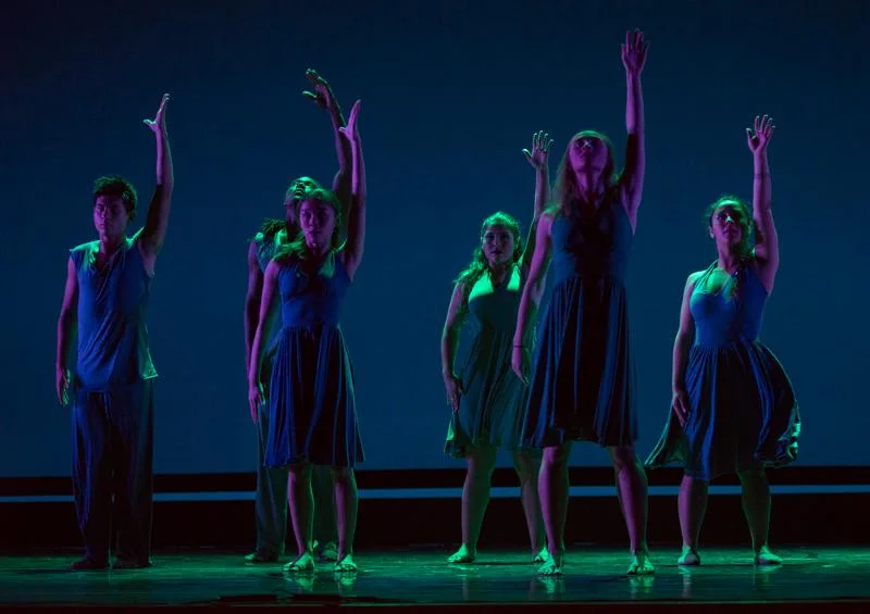 Dancers perform during the rehearsal for Global Motion at the Broad Stage in Santa Monica, California on Wednesday, May 18, 2016. Josue Martinez