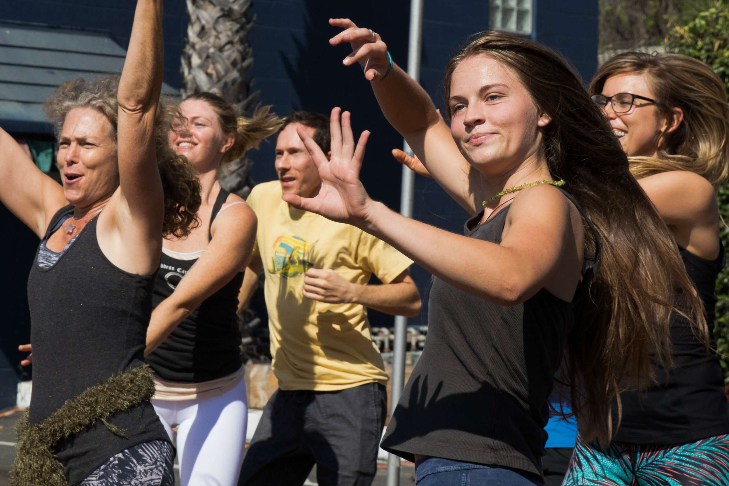  Members of Continuum Studios Dance Alive open up the Pico Block Party with a group dance on October 14, 2017. (Photo By: Zane Meyer-Thornton) 