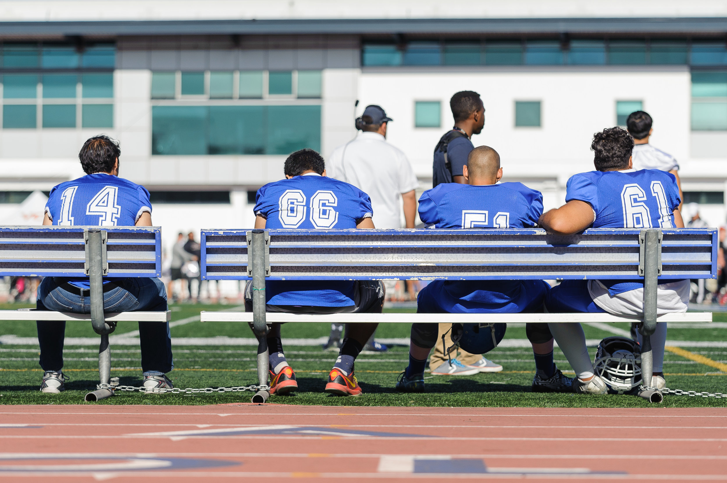  The Corsairs watches from the sidelines as they sit scoreless in a deep deficit. The Santa Monica College Corsairs lose to the Ventura College Pirates 0-55. The game was held at the Corsair Stadium at the Santa Monica College Main Campus in Santa Mo