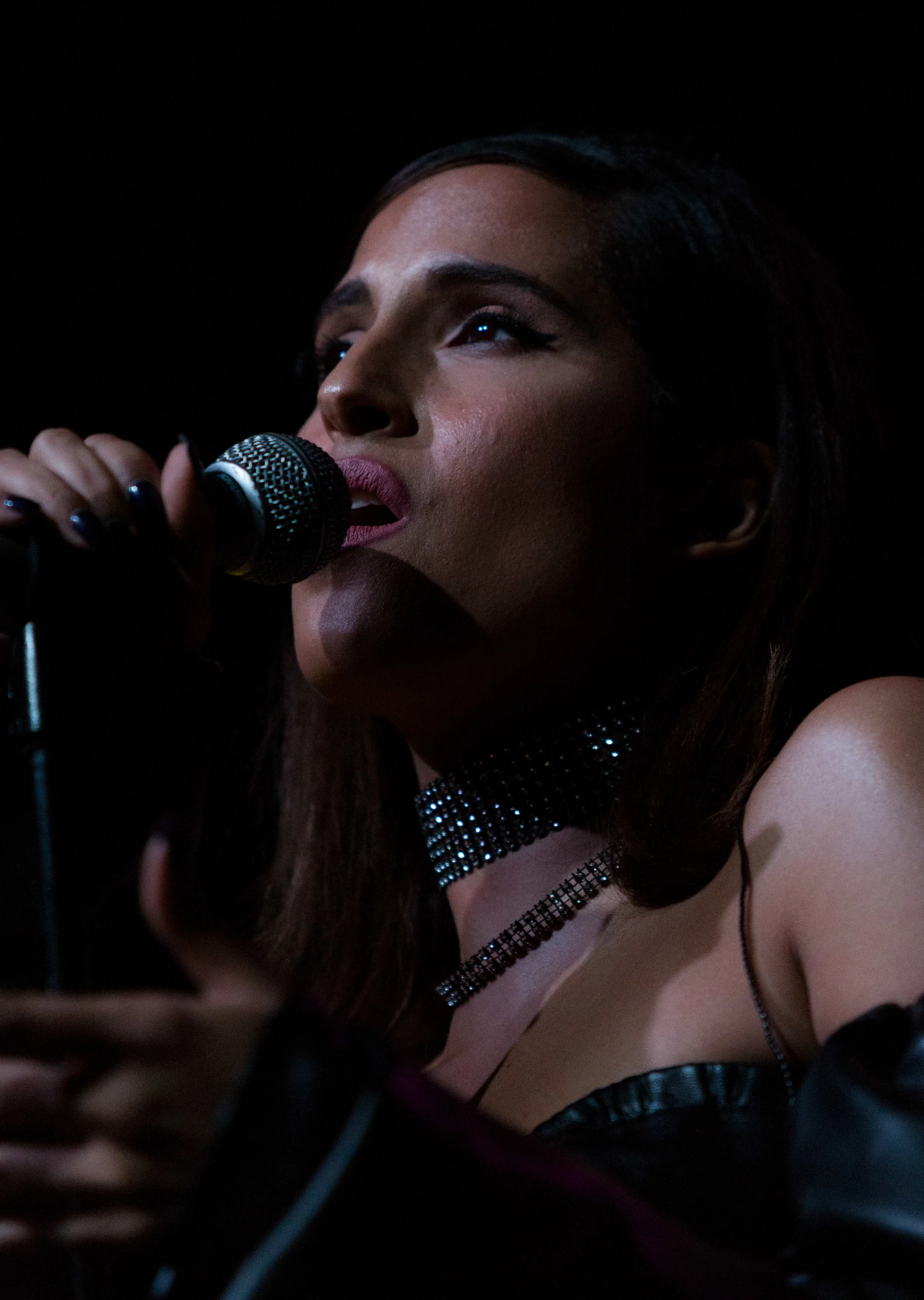 Swedish singer-songwriter Snoh Aalegra performs "You Got Me" as part of her opening set for Canadian R&B artists Daniel Caesar (Ashton Simmonds) for his "Freudian" tour named after his debut album with the same name at the Fonda Theatre on Halloween