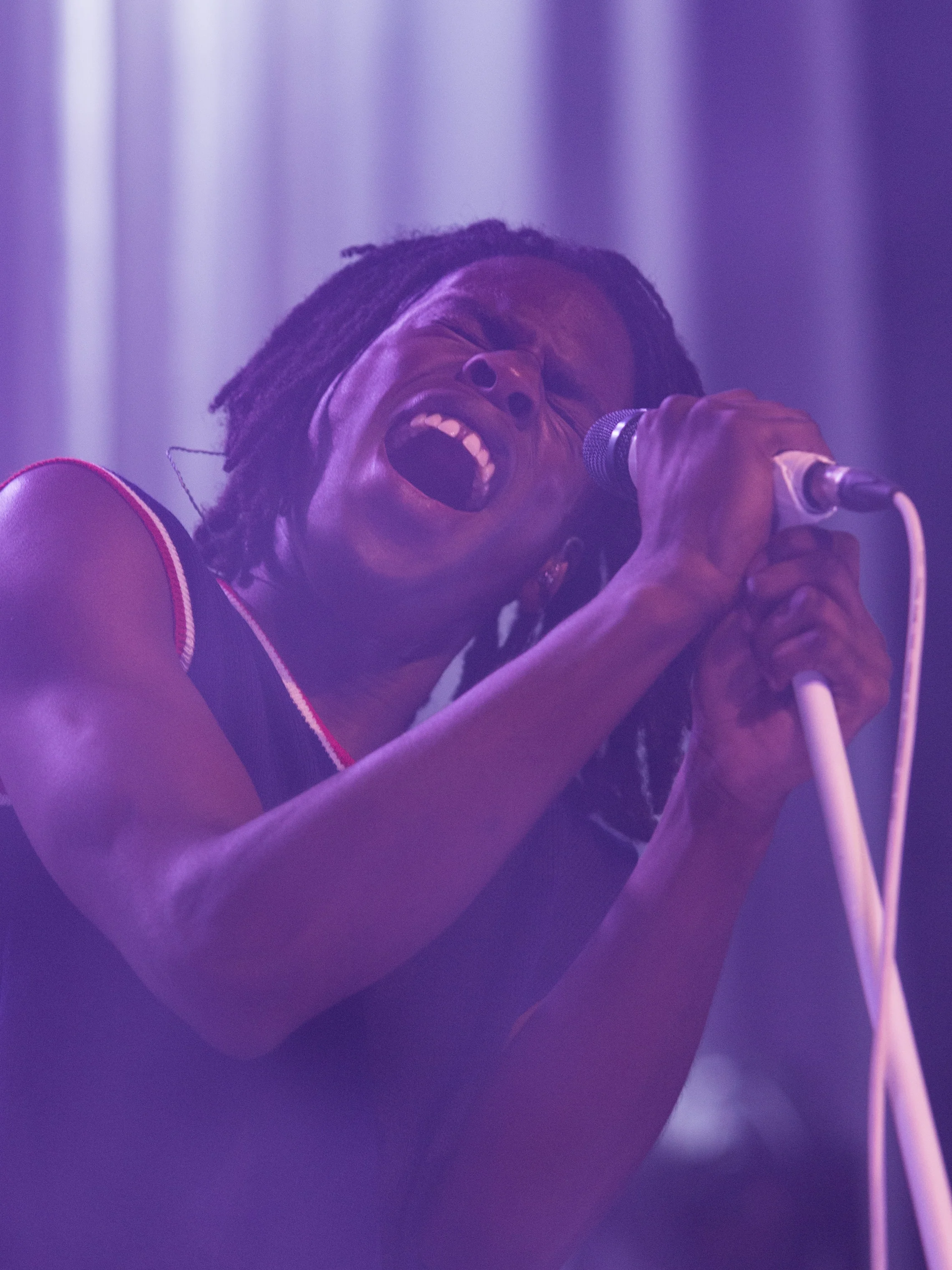  Canadian R&B artists Daniel Caesar (Ashton Simmonds) sings "Hold Me Down" off of his critically acclaimed debut album "Freudian" for his "Freudian" tour at the Fonda Theatre on Halloween on Tuesday, October 31st 2017 in Los Angeles, Calif. (Photo by