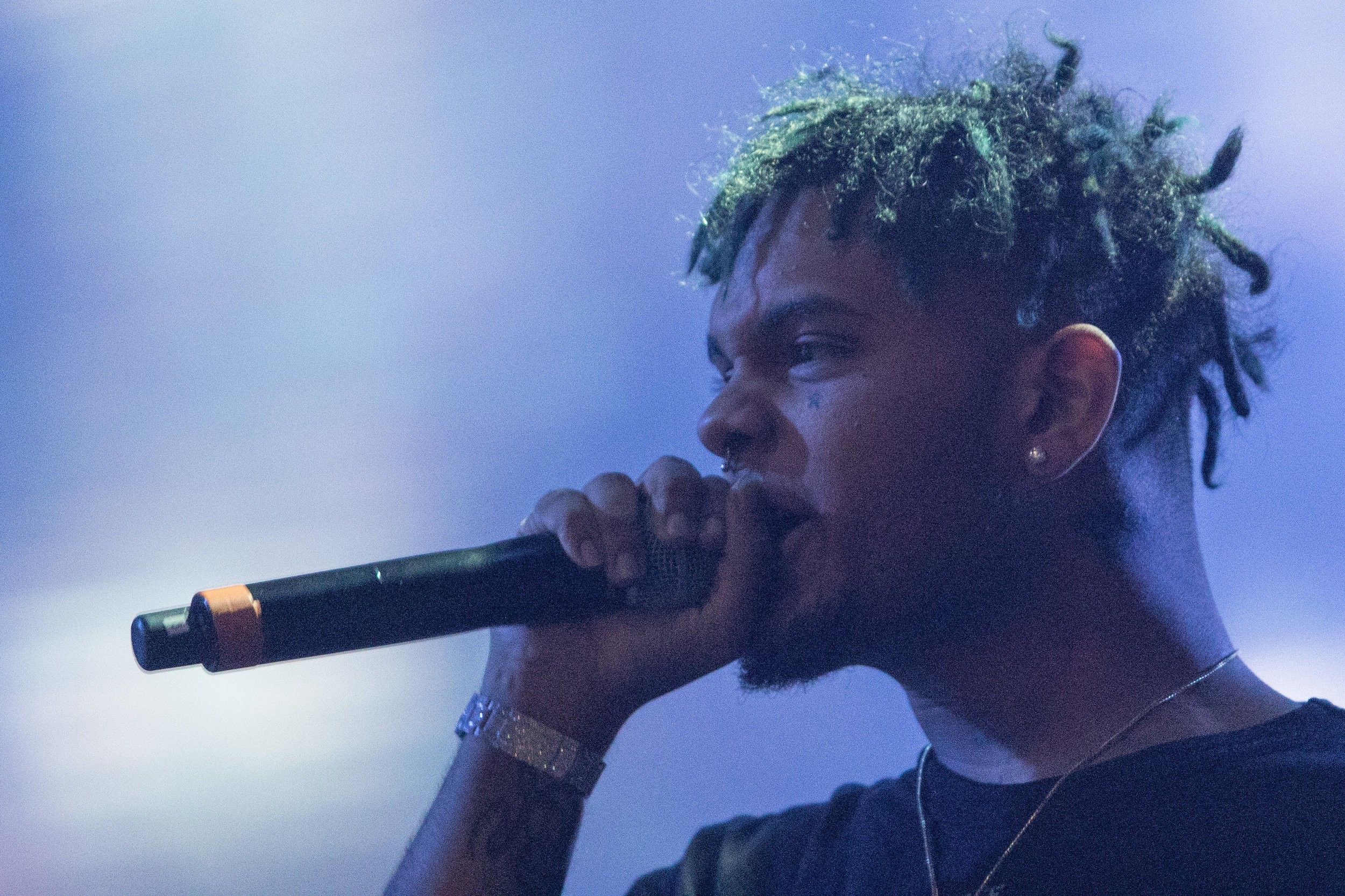  Smokepurpp (Omar Jeffery Pineiro) performs his song "Bless Yo Trap" at the Pigeons and Planes Stage at the 2017 Complexcon hosted by Complex Magazine. Complexcon was a festival of music, art, and fashion that took place at the Long Beach Convention 