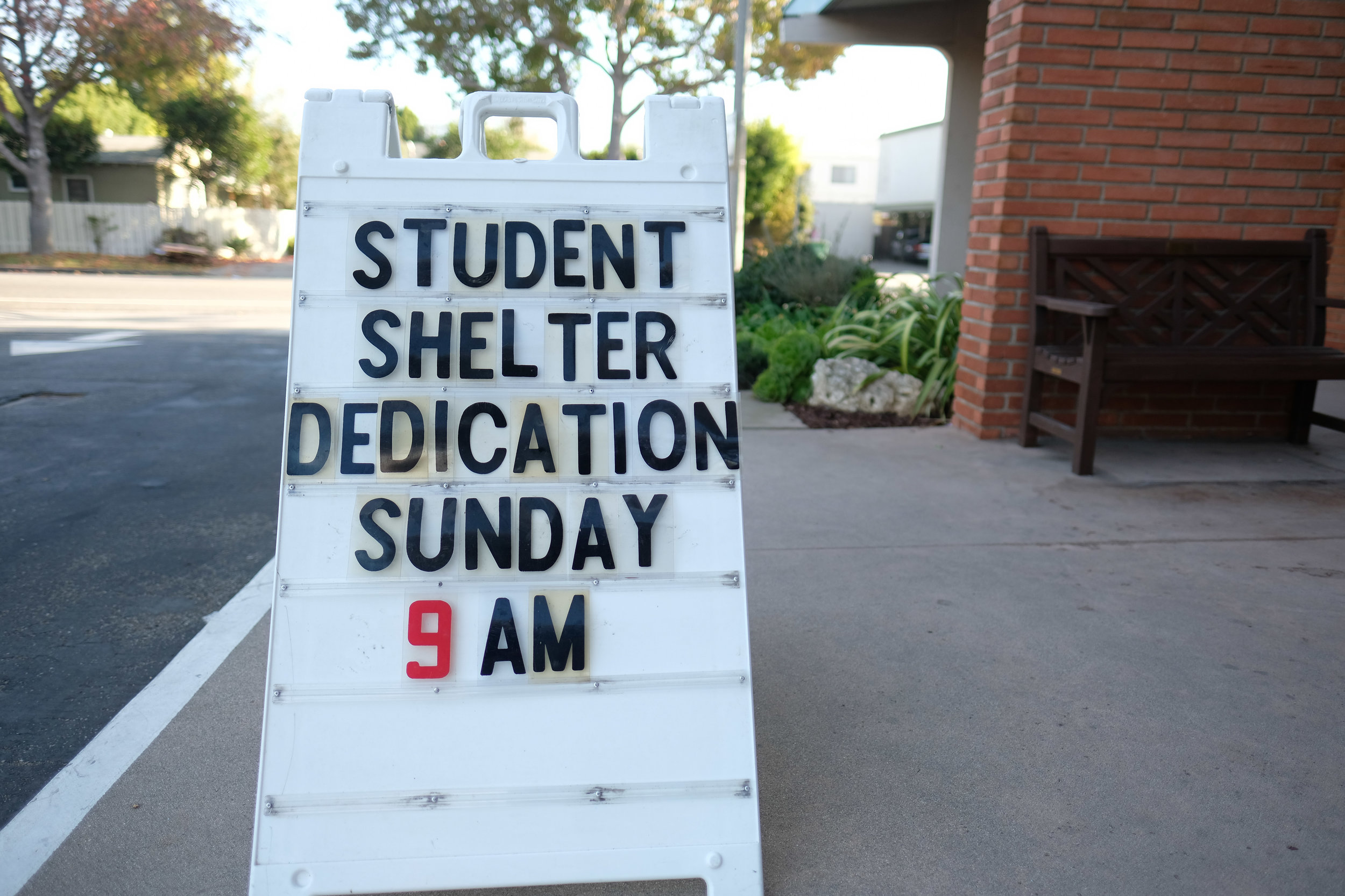  Mt Olive Lutheran Church of Santa Monica hosted a sunday service along with a ribbon cutting ceremony to celebrate the opening of the Students 4 Students, a student run homless shelter for homeless college students on December 3, 2017 in Santa Monic