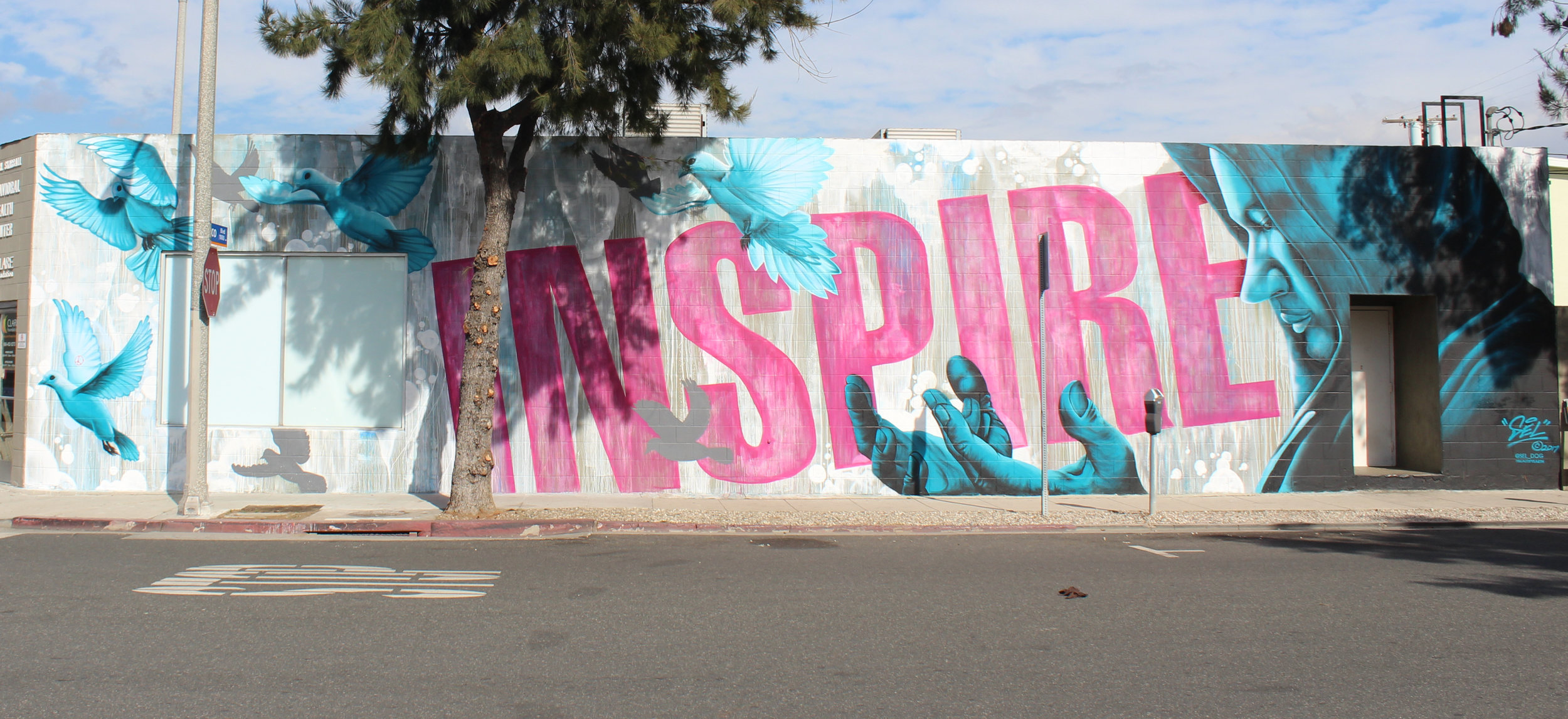  Murals on Pico Blvd show their vibrance in Santa Monica, Calif. 