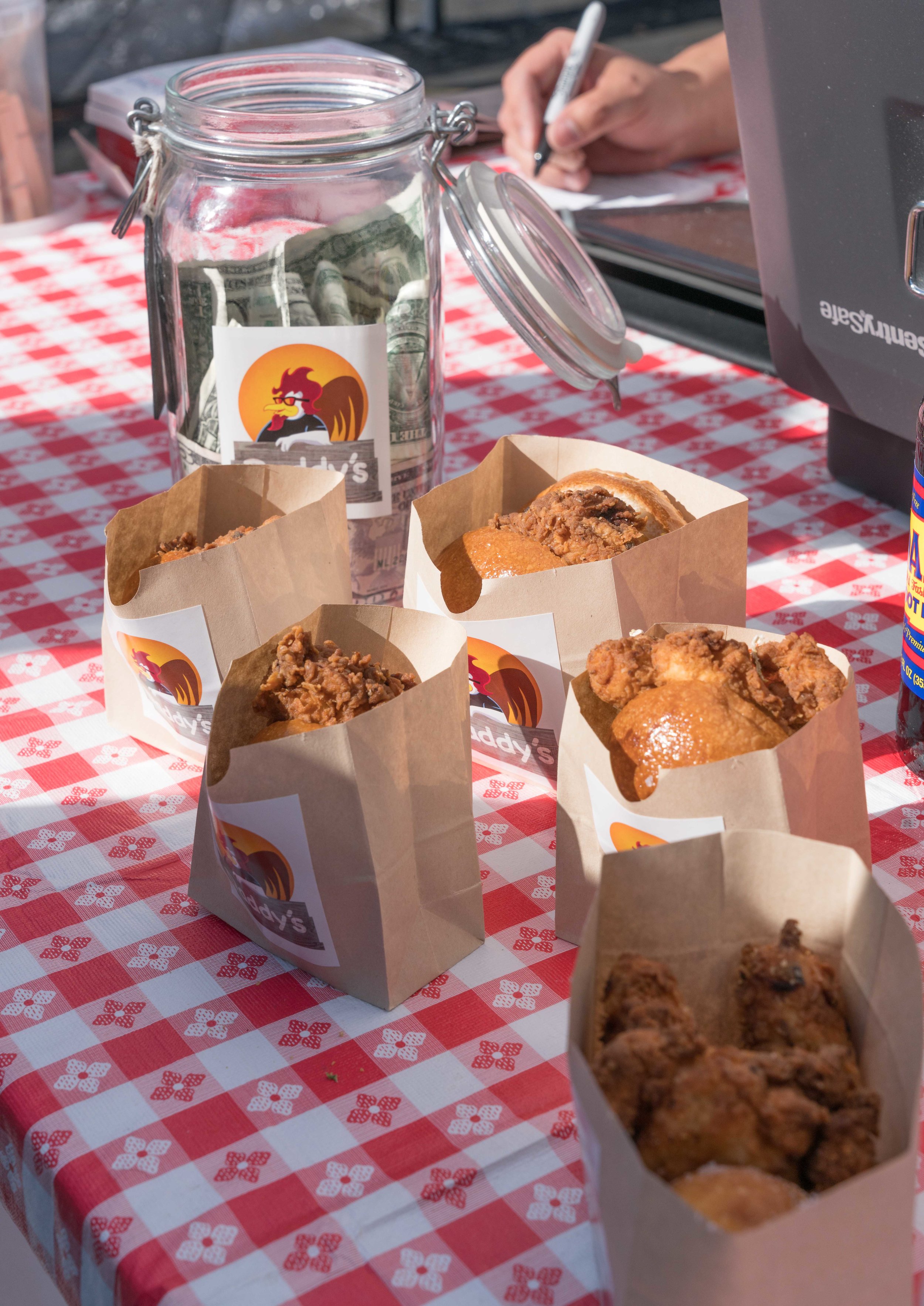  Daddy's Chicken Shack is one of the newer food vendors at Smorgasburg LA. Pictured in downtown Los Angeles, Calif on Sunday, February 25, 2018. (Photo by Helena Sung) 