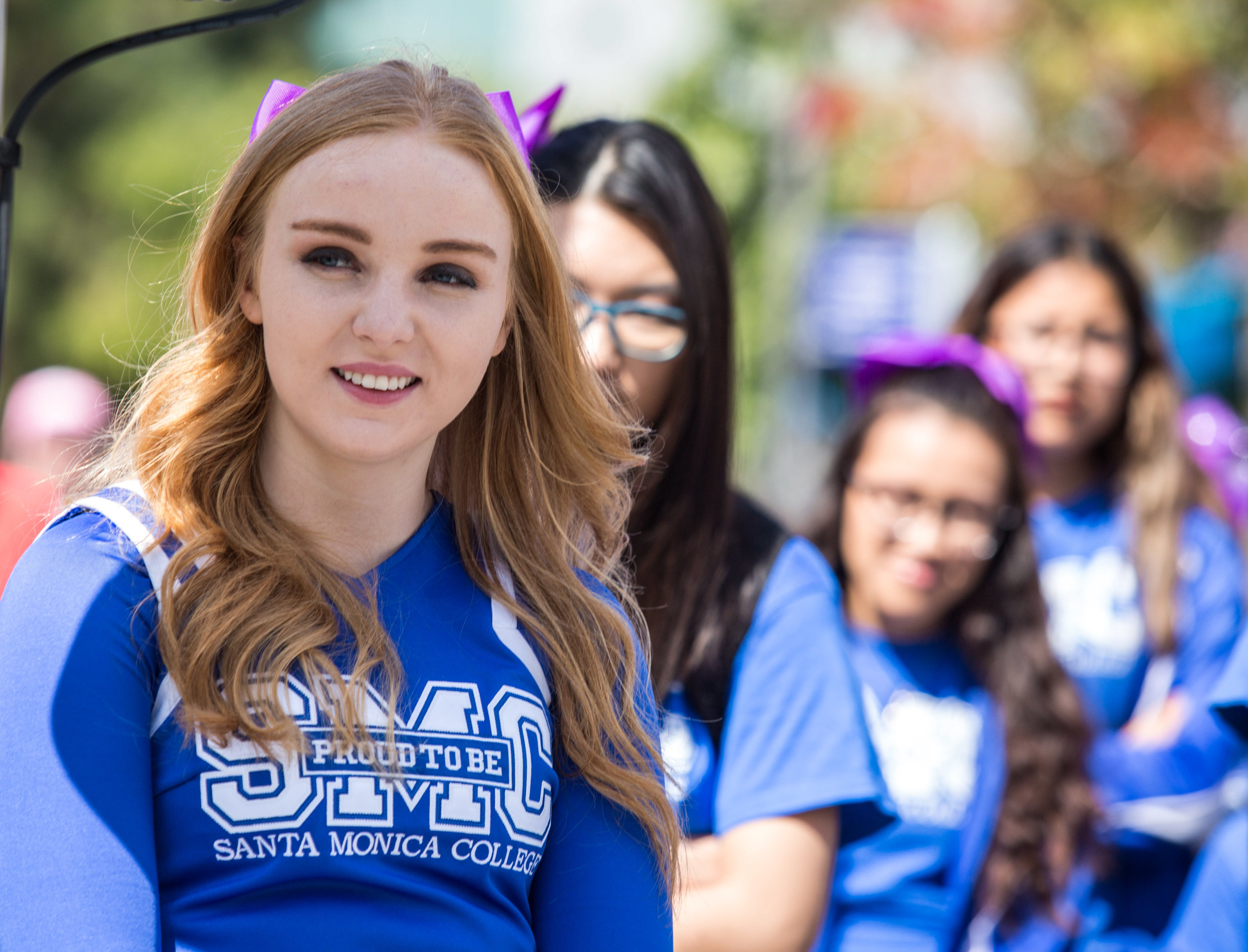  Santa Monica College (SMC) student Klara Gadd (cq) listens as a peer of hers speaks during the during the Santa Monica College International Women’s Day event that took place on the SMC main campus, in front of the Library Walkway, in Santa Monica C