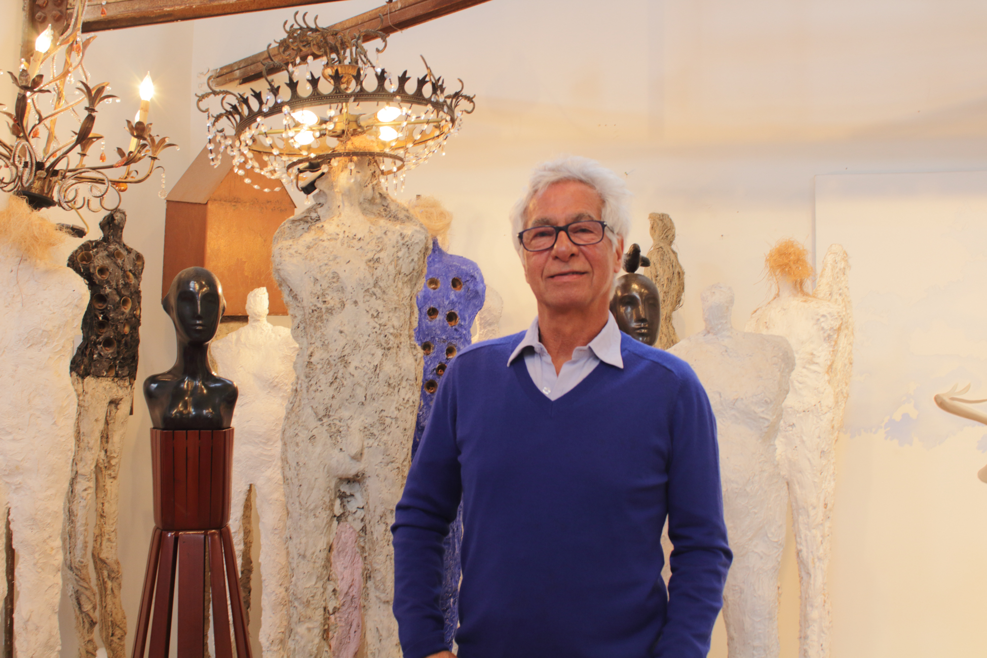 Santa Monica Art Studio Director and sculptor, Yossi Govrin, photographed in his studio located in the Santa Monica Art Studios at the 12 Annual Santa Monica ArtWalk on March 24th, 2018 in Santa Monica, California. (Heather Creamer/ Corsair Photo).