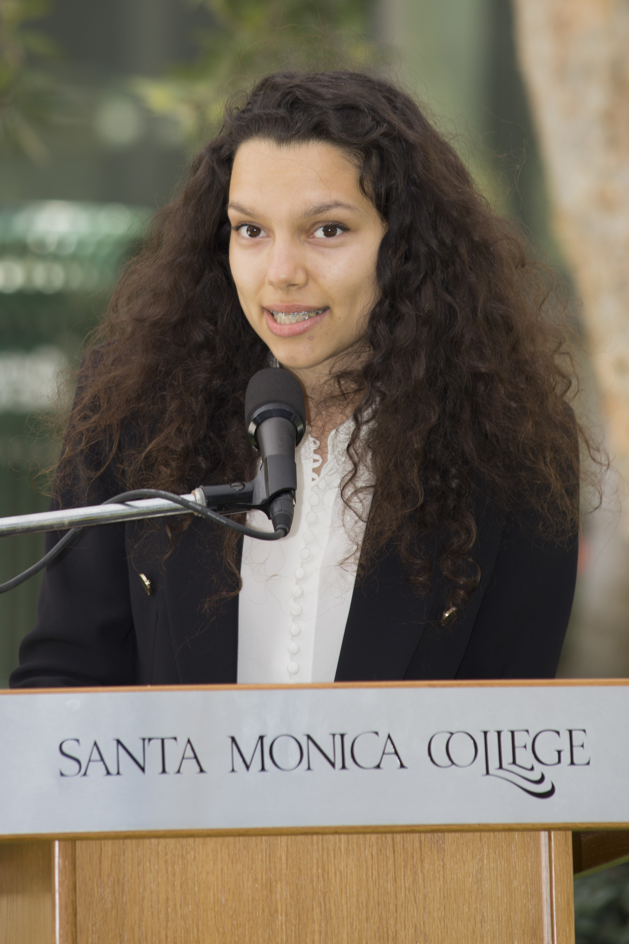 Maria Damian running for Director Of Budget Management. Promise if elected: "As the chief of the budget management committee, I will make sure that the budget is equally distributed among clubs and students, that only what will truly benefit students will receive funding, and that everybody will get benefits from the money that we equally invest when we become AS members."SMC main campus in Santa Monica California, on Tuesday, April 3, 2018. (Fernanda Rivera/Corsair Photo)