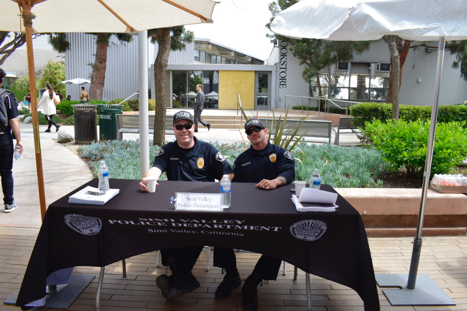  The Simi Valley Police Department looking for new talents to join their force during the Santa Monica College Job Fair on May 8, 2018 in Santa Monica, Calif. (Claudia Vardoni/ Corsair Photo) 