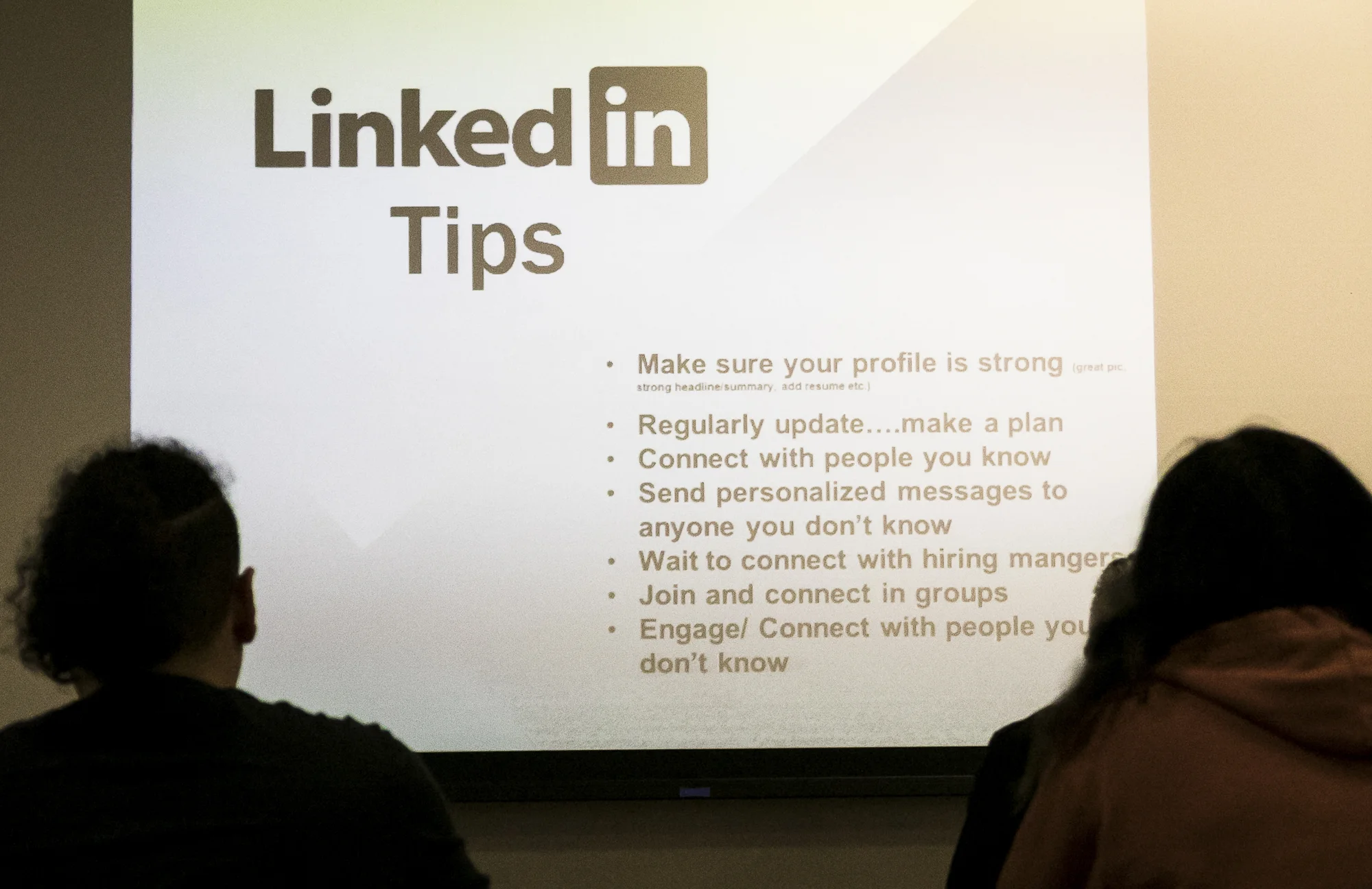 Santa Monica College career counseling services held a workshop regarding using social media in the job search held at Humanities and Social Sciences building, room HSS 154 on Thursday, May 31, 2018. (Santa Monica, California, Thursday, May 31, 2018.) (Ashutosh Bikram Singh/Corsair Photo)