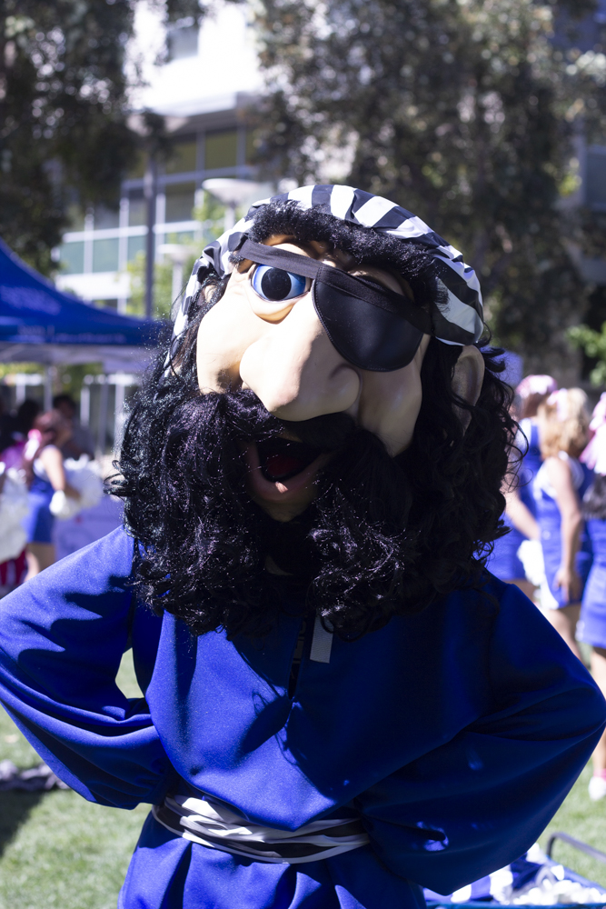  Santa Monica College mascot Pico The Pirate during Spirit Week on Tuesday October 16, 2018. (Irving Santiago/ Corsair) 