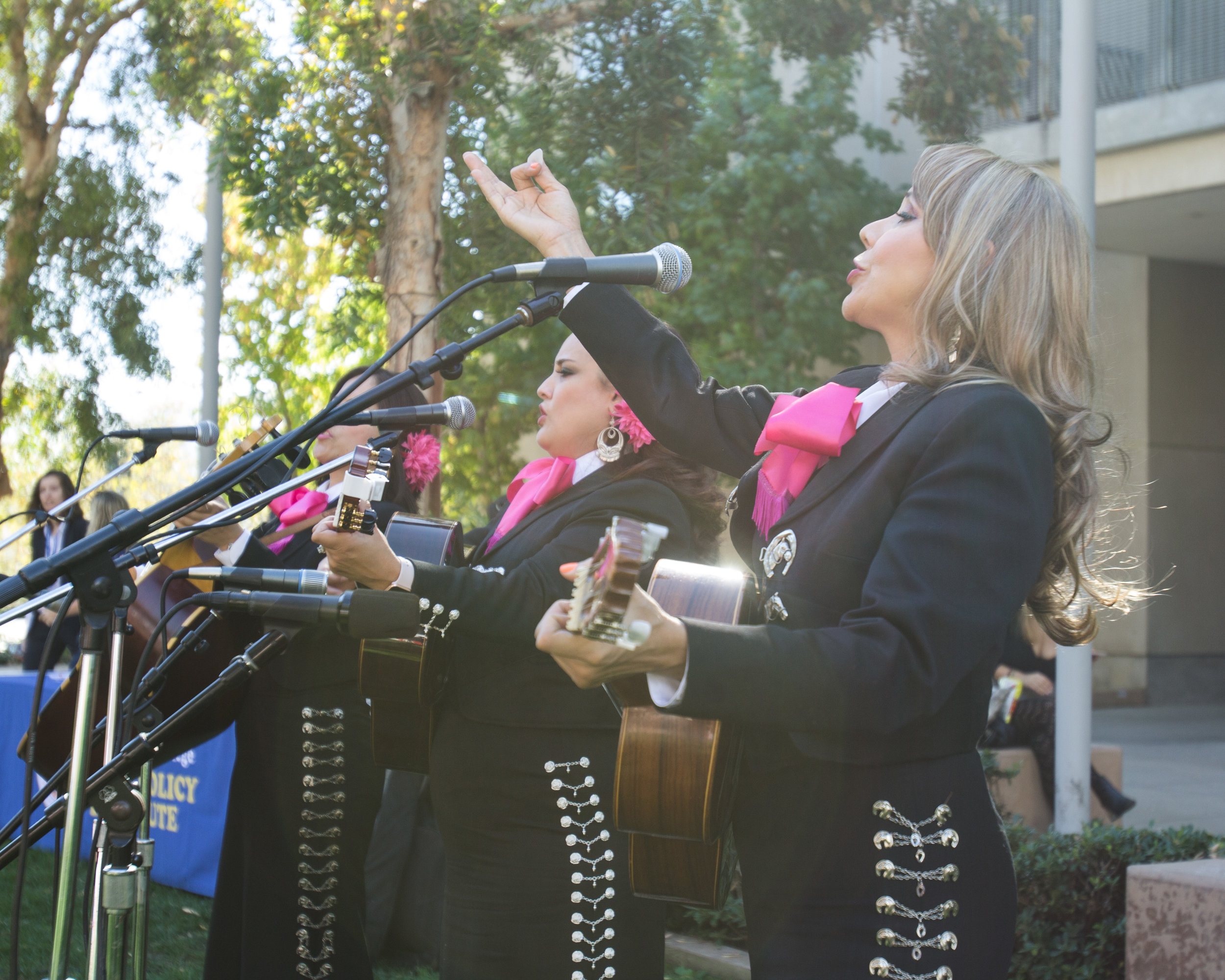  Mariachi band "Corazon De Mexico" performing cover of the song "El Rey" by Vicente Fernandez outside the quad area located at  Santa Monica College in Santa Monica California on Tuesday November 13th, 2018. (Jacob Victorica/ Corsair Photo) 