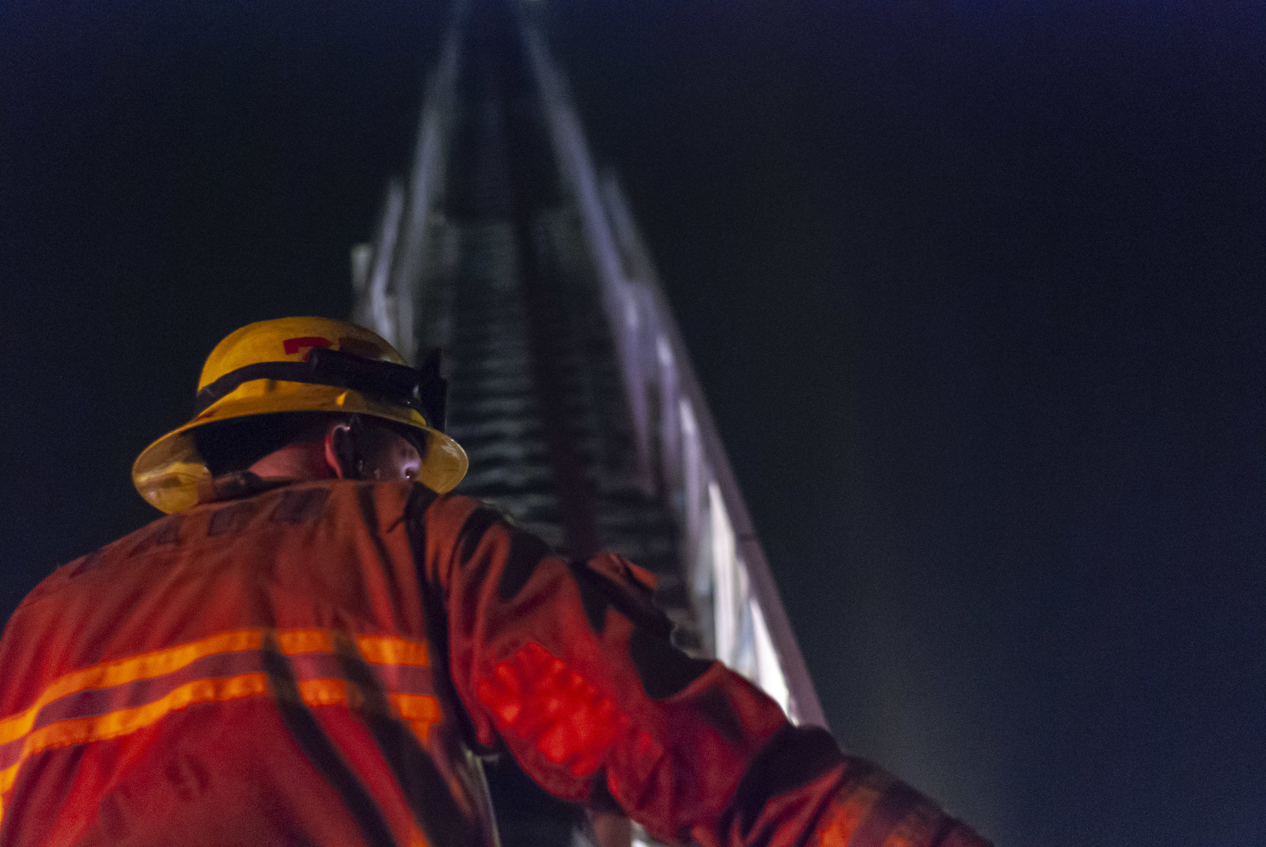  83 Los Angeles Fire Department firefighters combat a two-story commercial building fire on Wednesday, Feb. 27, 2019, at the 1500 block of Westgate Ave.  in Los Angeles, California. Numerous fire companies spent two hours and twenty-four minutes to e