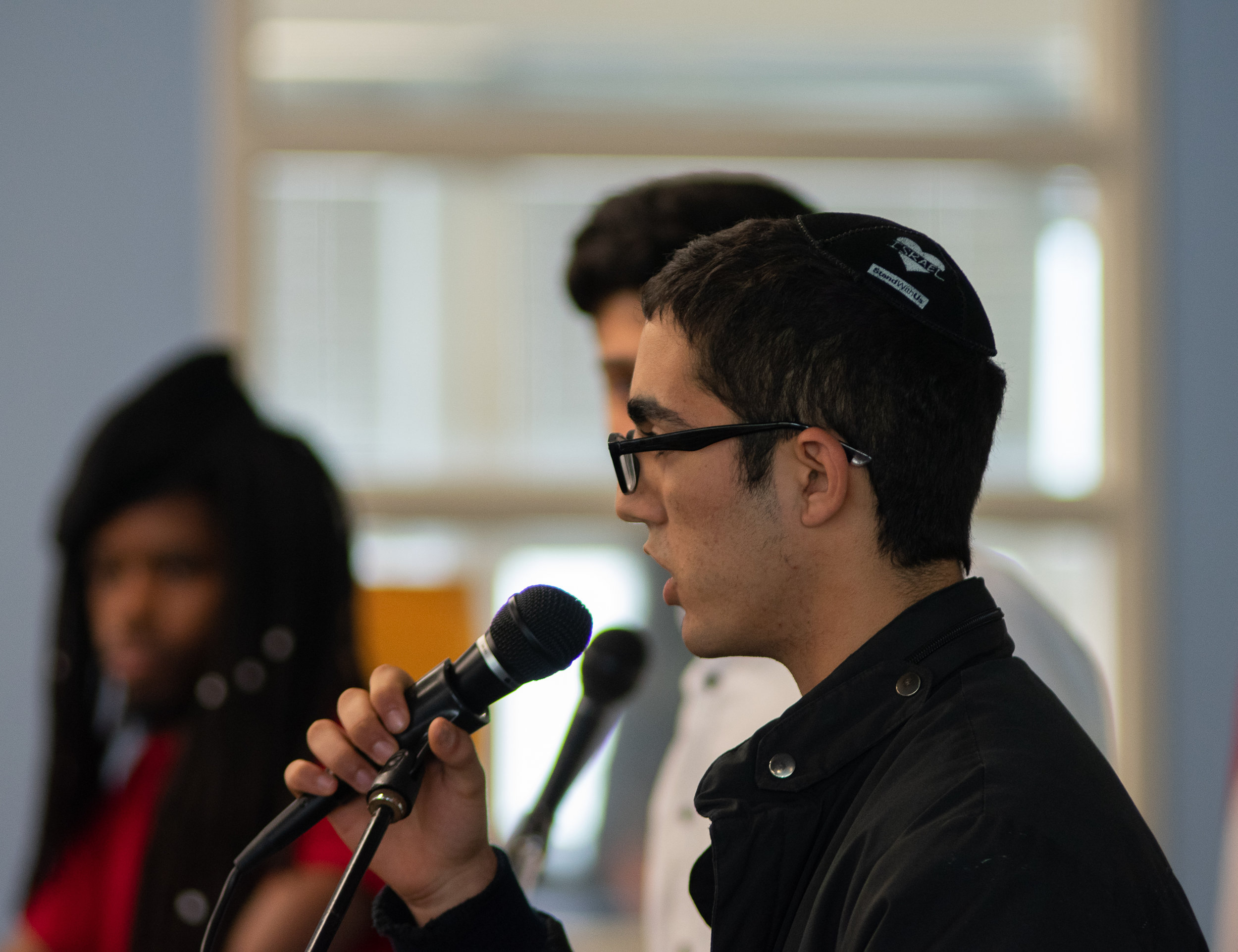  Jacob Shofet at a political debate hosted by the Inter Club Council at the Cayton Center at Santa Monica College’s main campus on Tuesday April 16 2019. (Conner Savage Corsair Staff) 