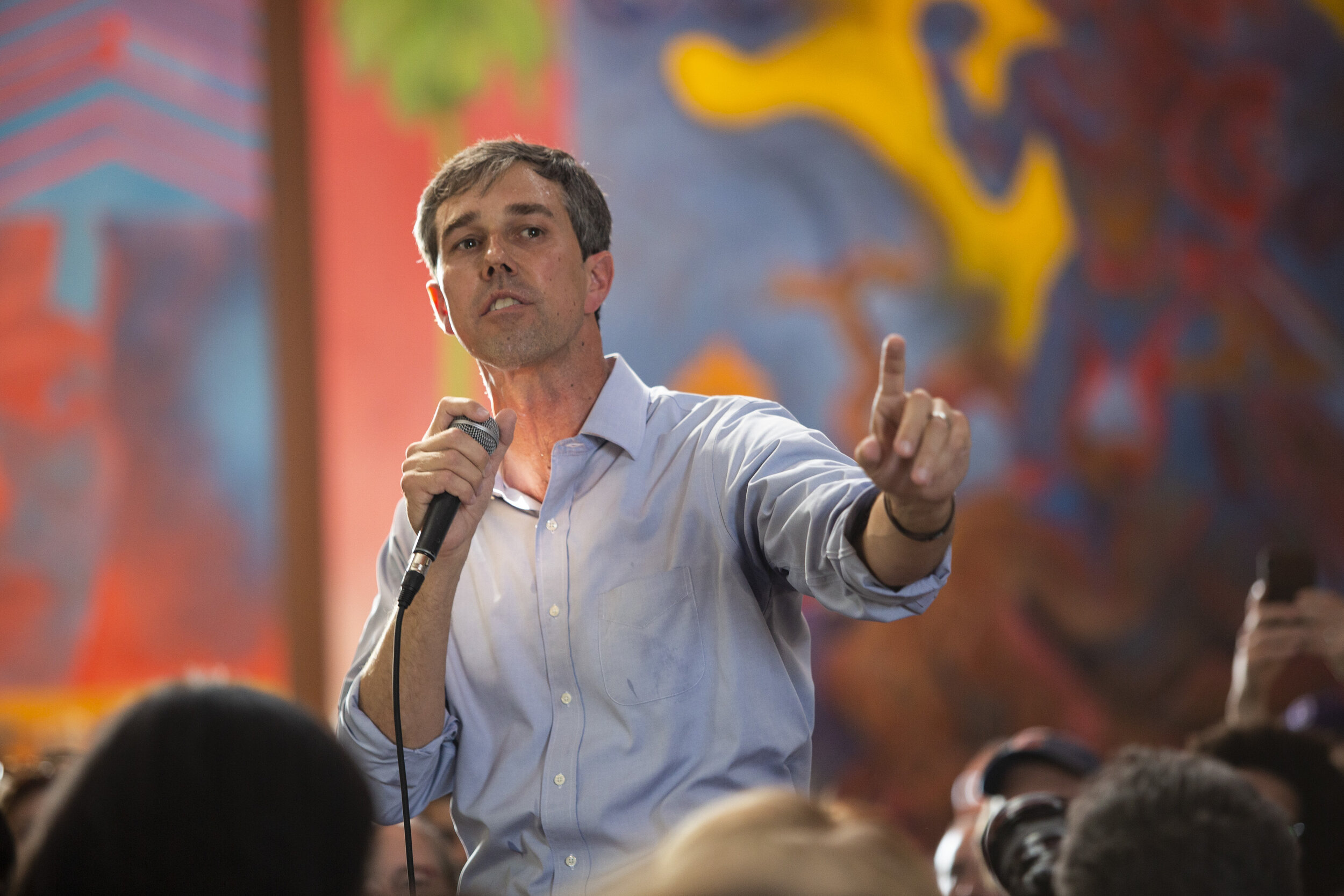  2020 Democratic Presidential Candidate Beto O’Rourke, holds a town hall event at Casa del Mexicano, on Saturday, October 5, in Los Angeles, Calif.  (Yasamin Jtehrani / The Corsair) 