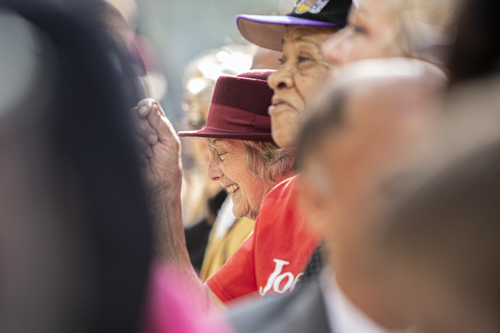  Joe Biden’s supporters, during an event on Thursday, November 14 at Los Angeles Trade–Technical College, in Los Angeles, Calif. (Yasamin Jafari Tehrani / The Corsair) 