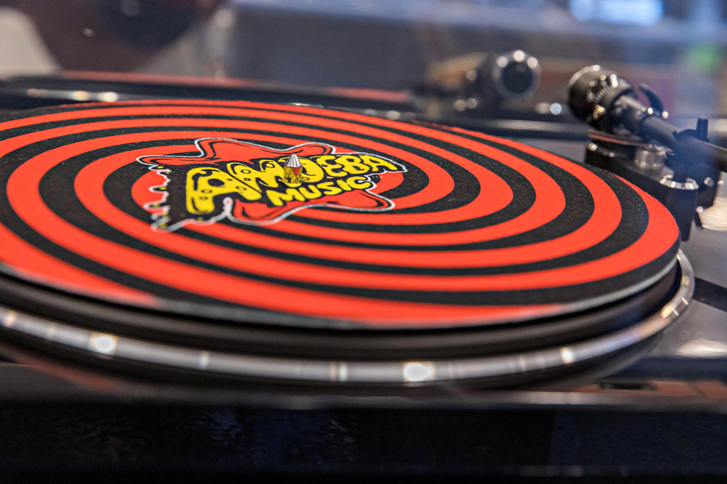  Record players for sale inside Amoeba Music, an iconic Hollywood record store, as it prepares to reopen at thier new location at 6200 Hollywood Blvd., in Hollywood Neighborhood of Los Angeles, California on Wednesday, March 30, 2021.  The previous l