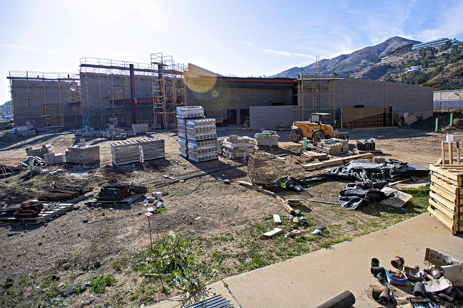  Construction continues at the Santa Monica College Malibu campus/ Los Angeles County Sheriff's Substation on April 3, 2021 in Malibu, Calif. The new facility roughly sitting at 27,500 square feet will include classrooms, computer abnd science labs, 