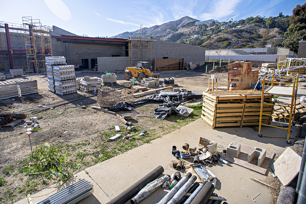  Construction continues at the Santa Monica College Malibu campus/ Los Angeles County Sheriff's Substation on April 3, 2021 in Malibu, Calif. The new facility roughly sitting at 27,500 square feet will include classrooms, computer abnd science labs, 