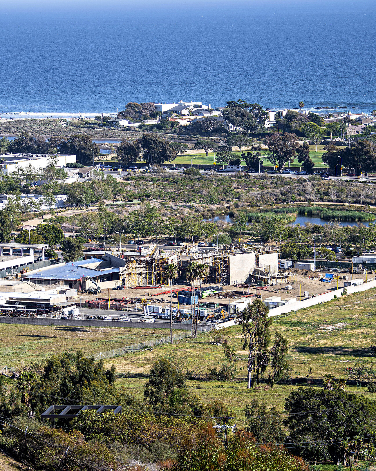  Construction continues at the Santa Monica College Malibu campus/ Los Angeles County Sheriff's Substation on April 3, 2021 in Malibu, Calif. The new facility roughly sitting at 27,500 square feet will include classrooms, computer abnd science labs, 