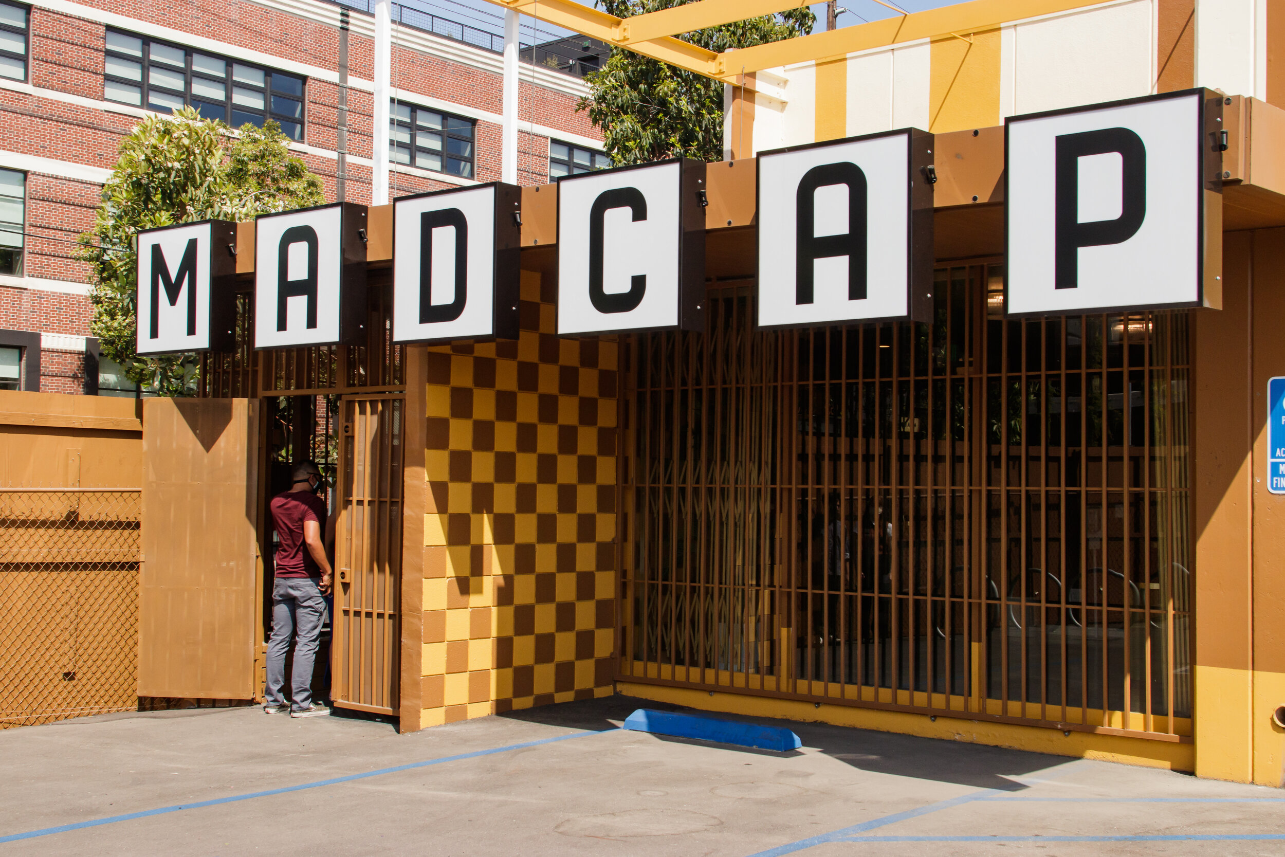   Exterior of the Madcap Motel, in downtown Los Angeles, Calif., on Saturday, May 8, 2021.. Advertised as an "immersive adventure full of visual oddities &amp; whimsical wonders" it contains 18 rooms lit and decorated by artist, Paige Solomon. Marco 