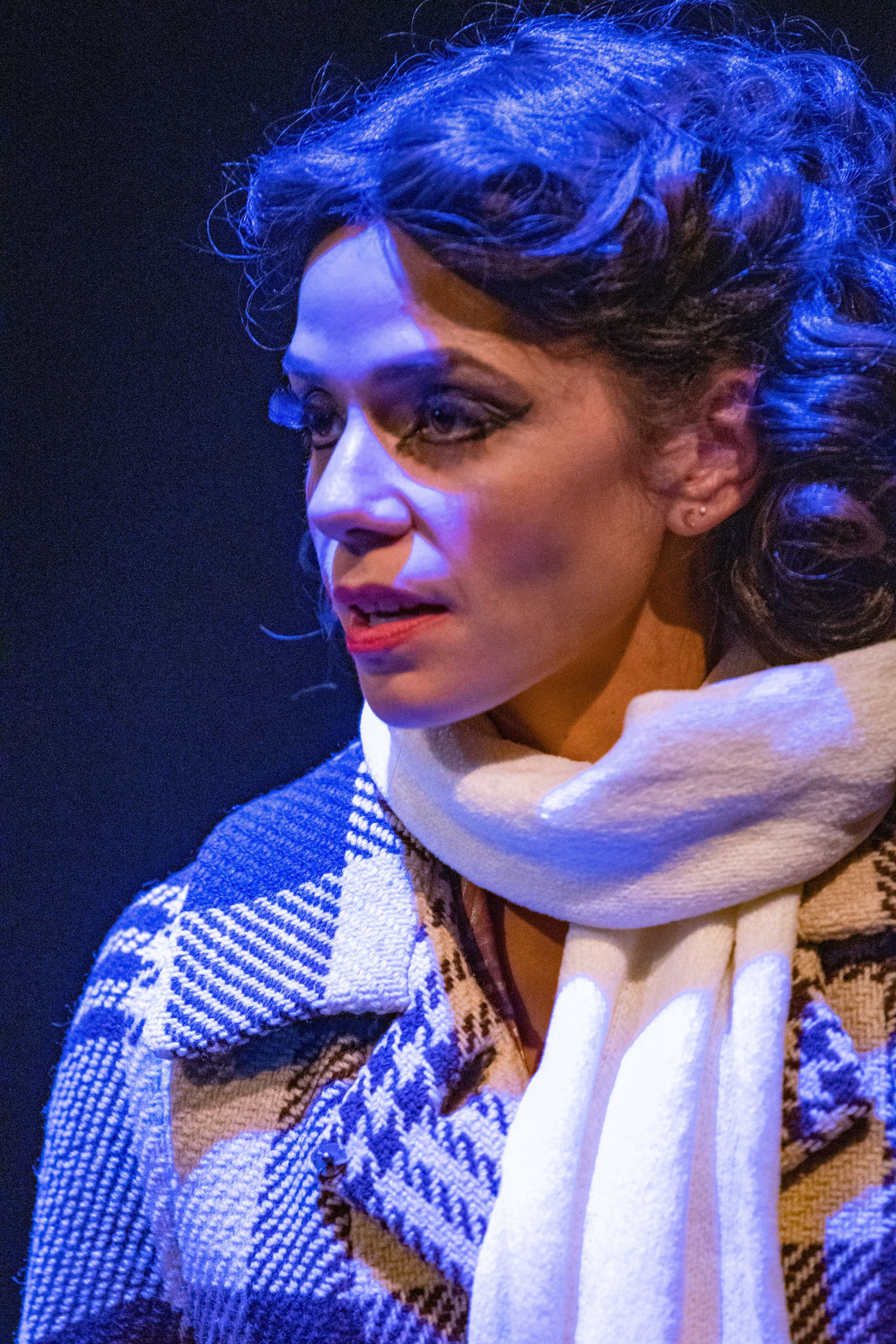  Jamie Concepcion playing Mary Greene ignores judgement and looks on in G. Bruce Smith's "Broken Mirror: A Frankenstein Odyssey" (dir. Perviz Sawoski), a performance put on by the Theatre Arts Department on the Santa Monica College Theatre Arts Compl