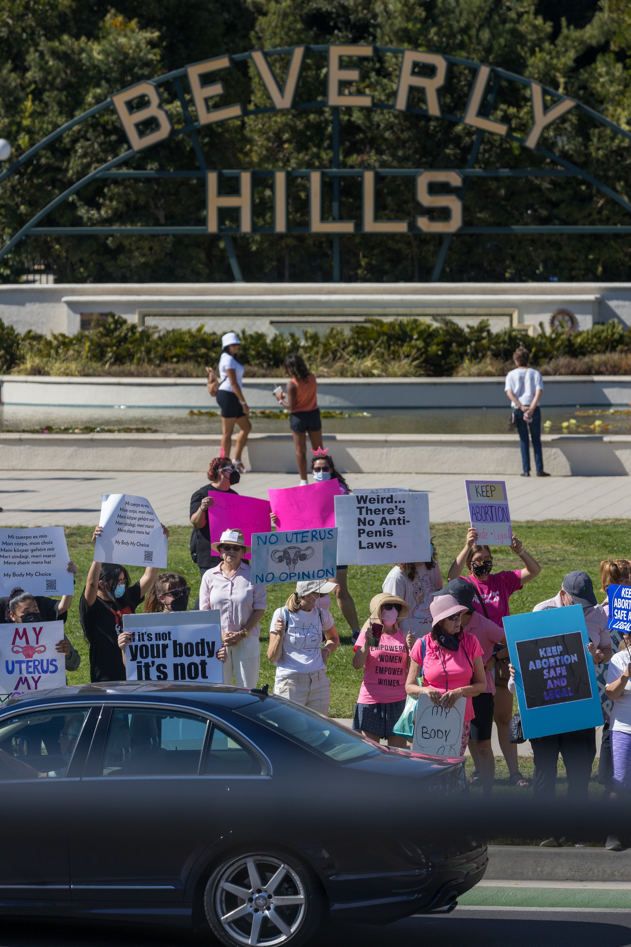  Womens March in Beverly Hills, California on Saturday, October, 2 2021.  Abortion rights are a contested issue as states like Texas and Mississippi push laws that restrict womens access to safe, legal, abortions. (Maxim Elramsisy | The Corsair) 