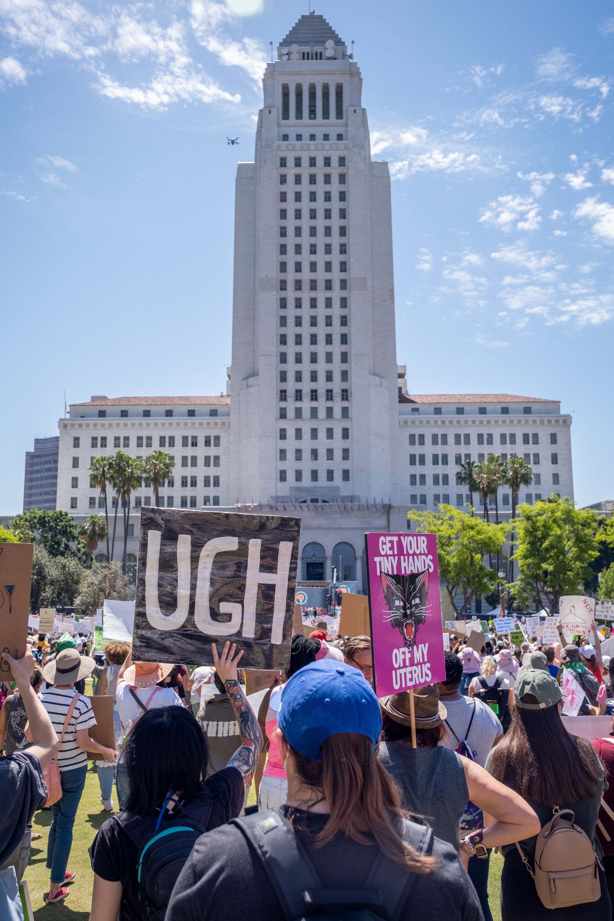  Thousands of people showed up in support of the Bans Off Our Bodies Rally at City Hall in downtown Los Angeles on Saturday, May 14, 2022. (Anna Sophia Moltke | The Corsair) 