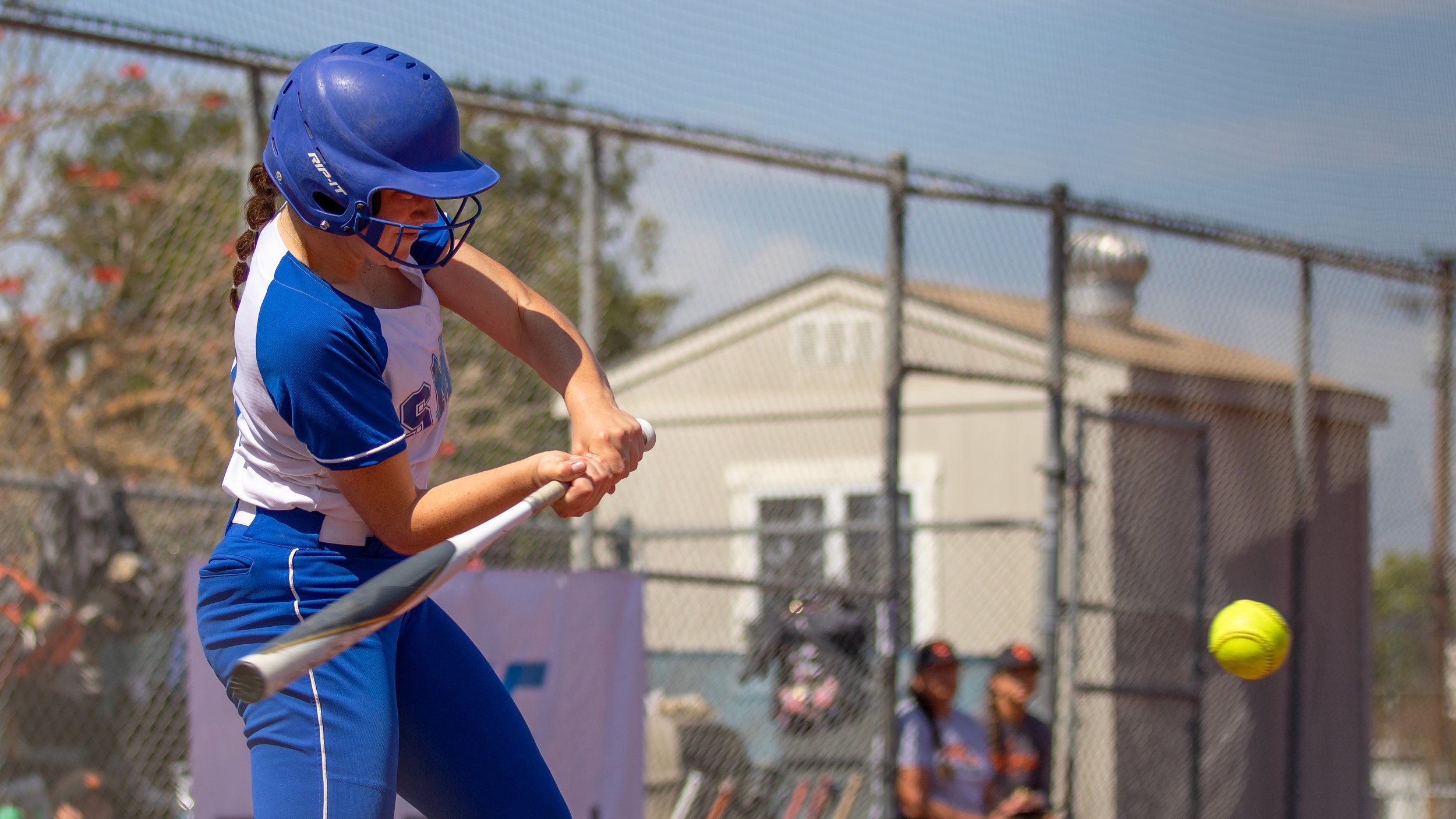 Santa Monica College Corsairs Melea Comay (10) about to strike the ball against Ventura College at John Adams middle school in Santa Monica Calif. on Tuesday, Apr. 26 (Adrian Chan | The Corsair) 