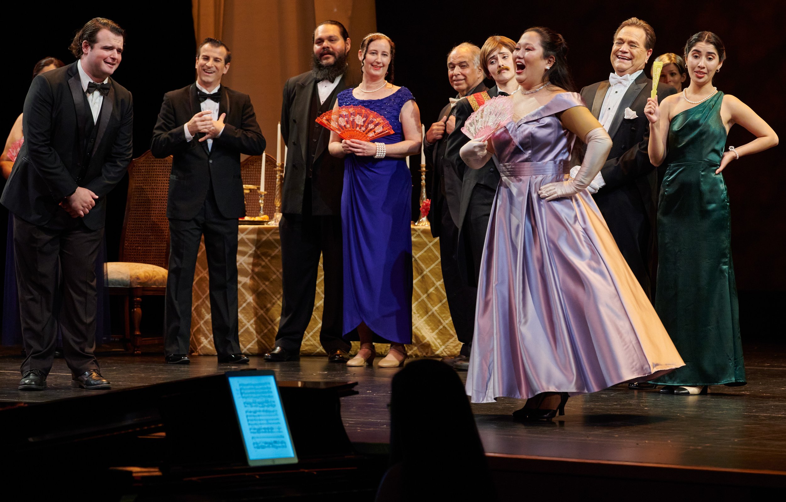  Lynne Wang and cast during performance of the Santa Monica College Opera Theatre production of "Die Fledermaus" at The Broad Stage on Friday, May 20, 2022, in Santa Monica, Calif. (Nicholas McCall | The Corsair) 