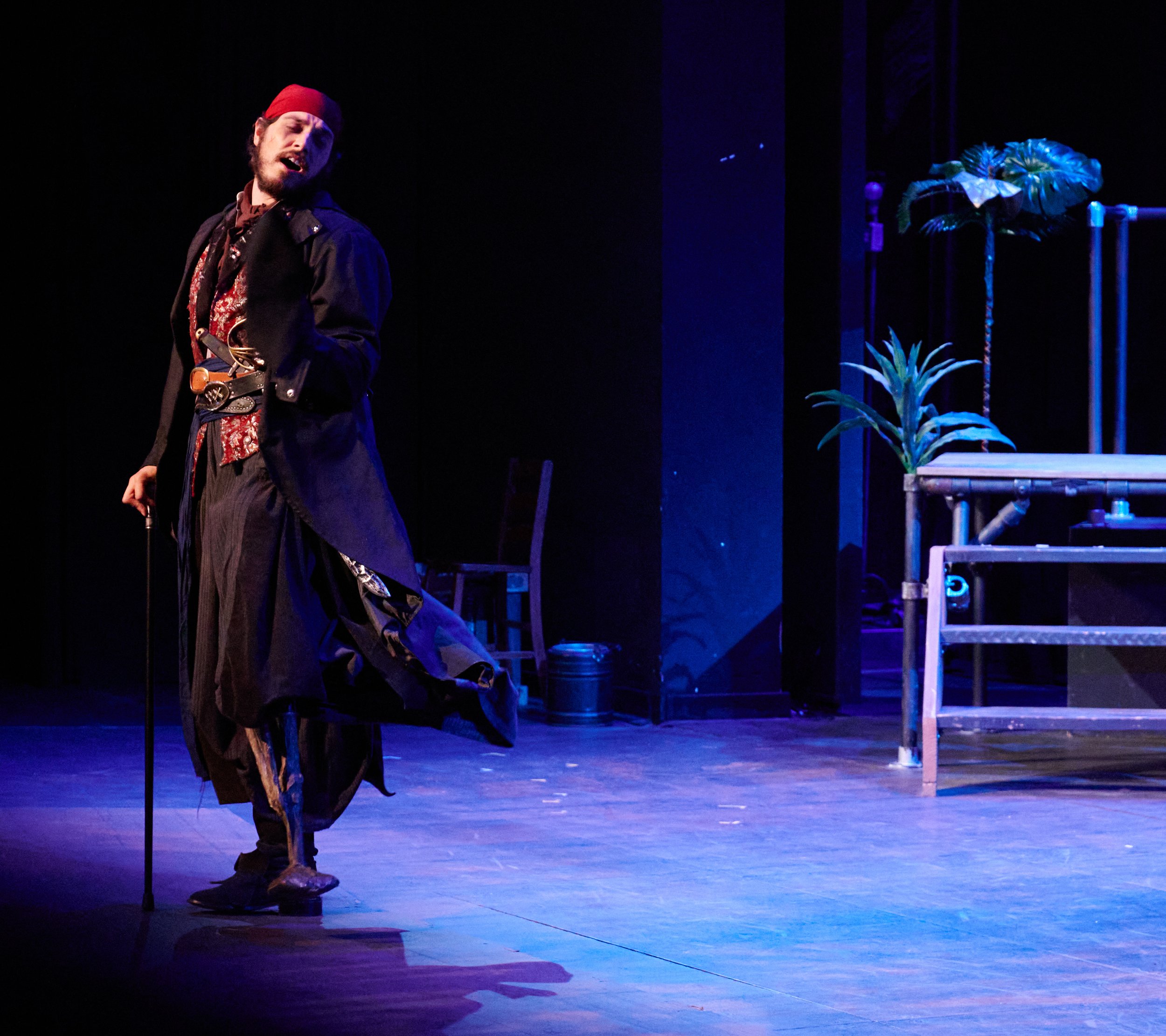  Ryan Dylan Wargnier during a performance of the Santa Monica College Theatre Arts production of "Treasure Island" at the SMC Main Stage on Sunday, May 22, 2022, in Santa Monica, Calif. (Nicholas McCall | The Corsair) 