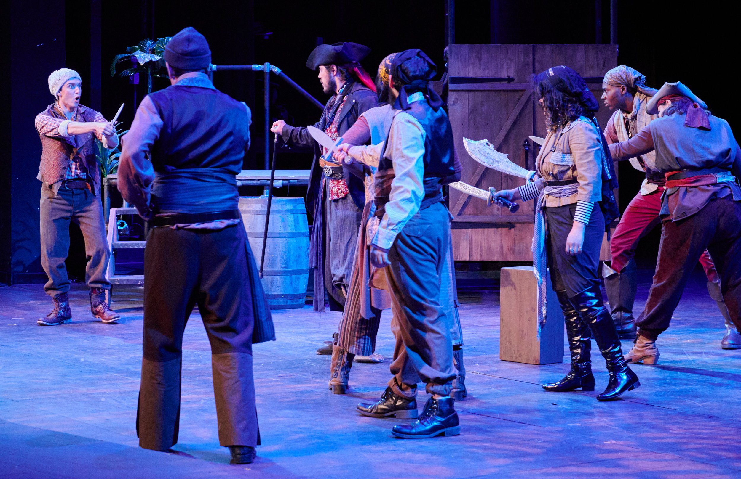  A scene during a performance of the Santa Monica College Theatre Arts production of "Treasure Island" at the SMC Main Stage on Sunday, May 22, 2022, in Santa Monica, Calif. (Nicholas McCall | The Corsair) 