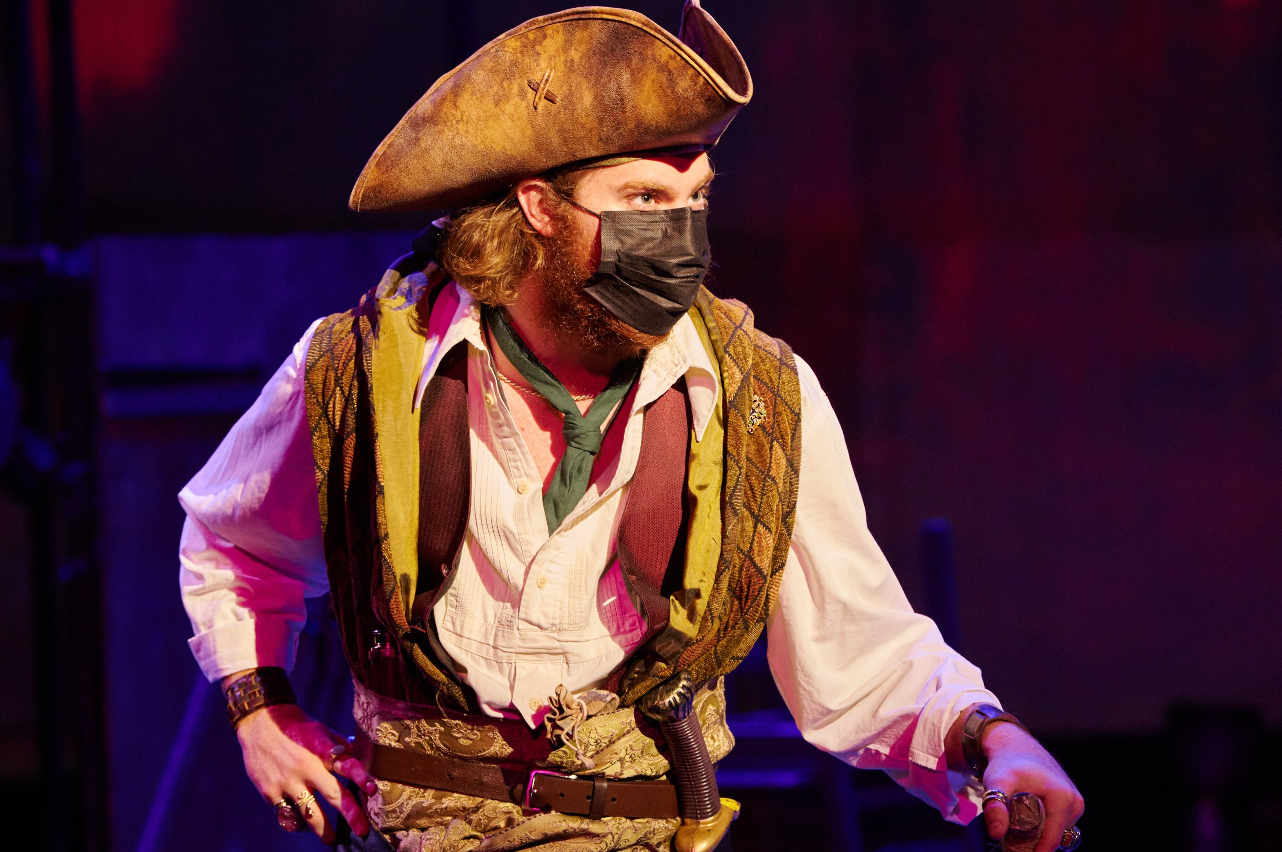  Justin Valine during rehearsal of the Santa Monica College Theatre Arts production of "Treasure Island" at the SMC Main Stage on Tuesday, May 17, 2022, in Santa Monica, Calif. (Nicholas McCall | The Corsair) 