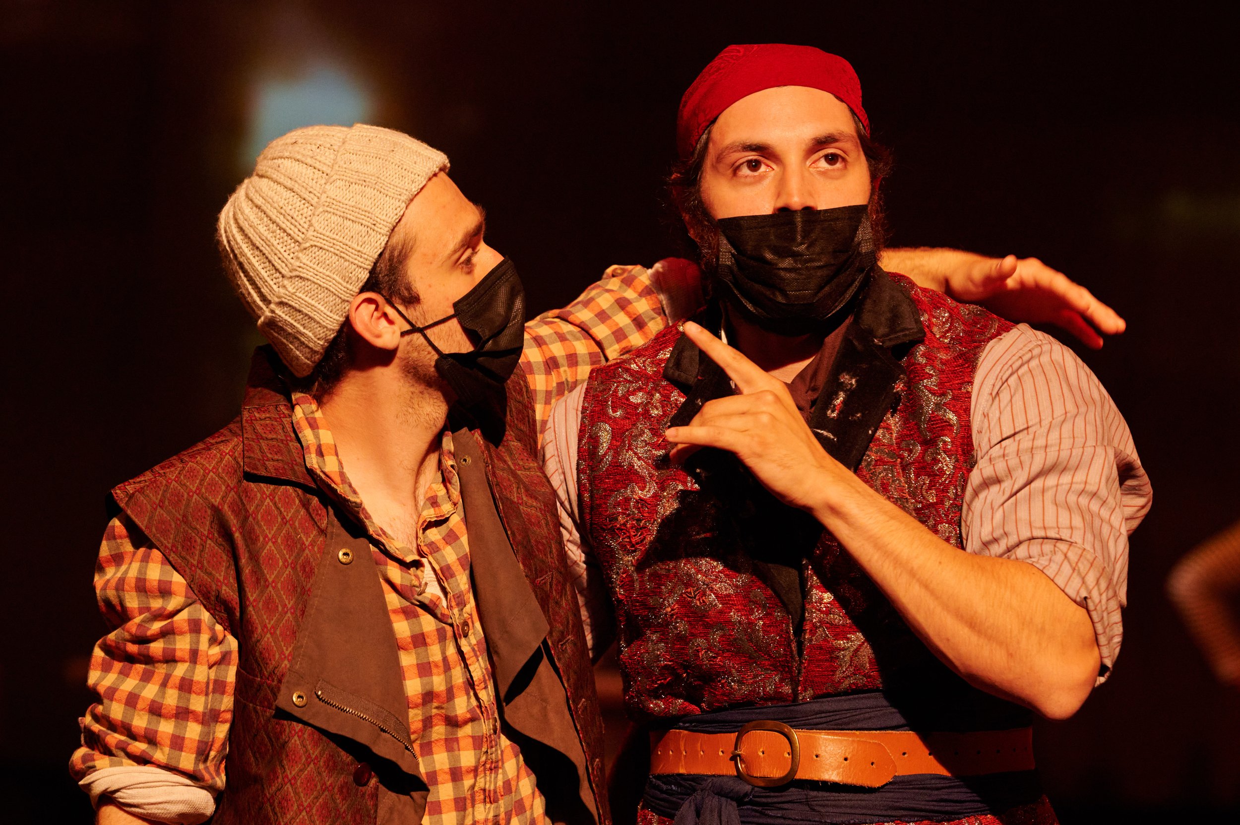  Ryan Del Papa and Ryan Dylan Wargnier during rehearsal of the Santa Monica College Theatre Arts production of "Treasure Island" at the SMC Main Stage on Tuesday, May 17, 2022, in Santa Monica, Calif. (Nicholas McCall | The Corsair) 