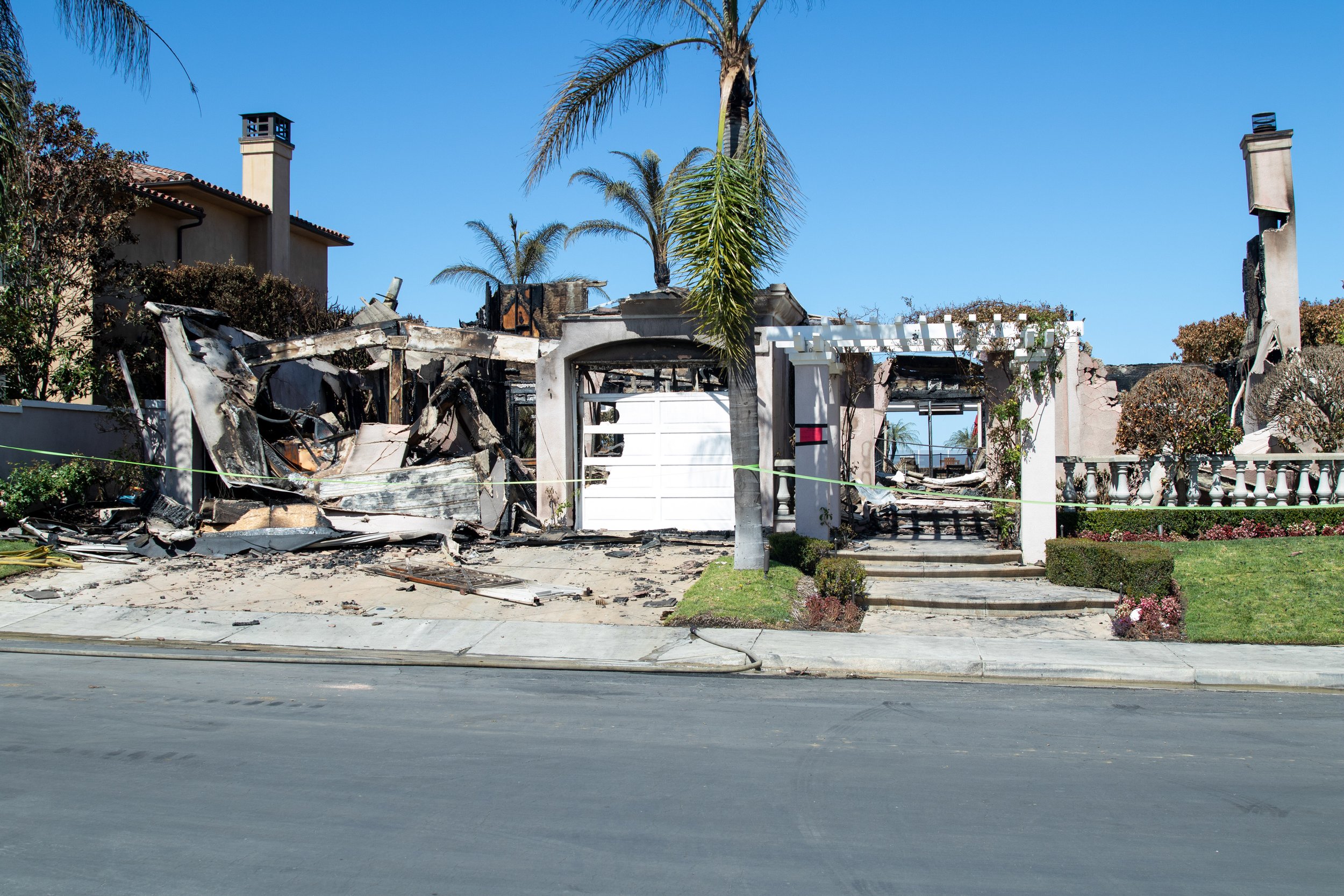  Aftermath of a home after being burned by the Costal Fire leaving it destroyed on Fri. May 13, 2022 at Laguna Niguel, Calif. (Danilo Perez | The Corsair) 