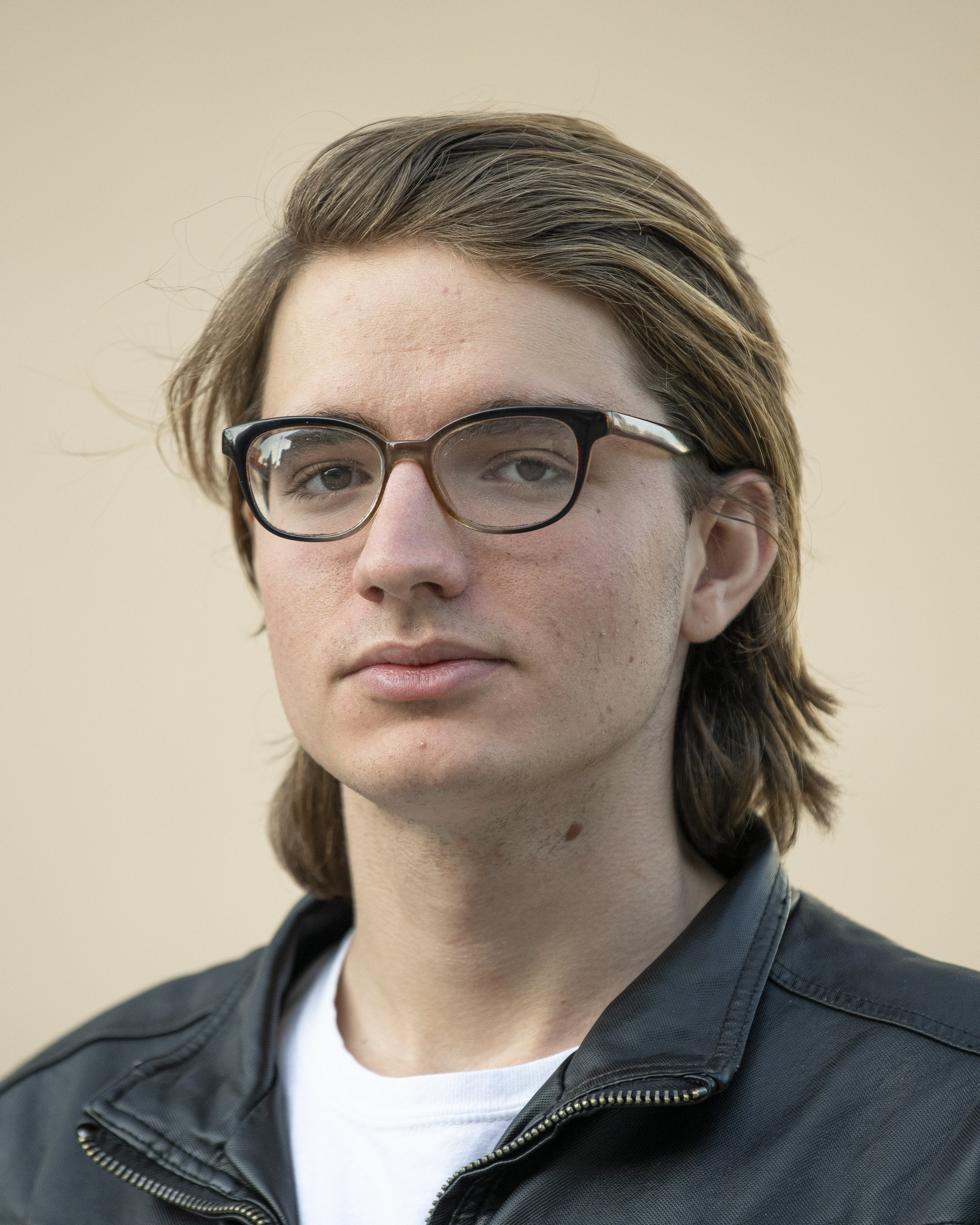  Alex Gruenenfelder curerntly the youngest candidate to run for LA Mayor at the age of 21, posses for a portrait as he tries to campaign outside the Mayoral debate in which he was not invited to like other candidates that dont seem to fit the script 