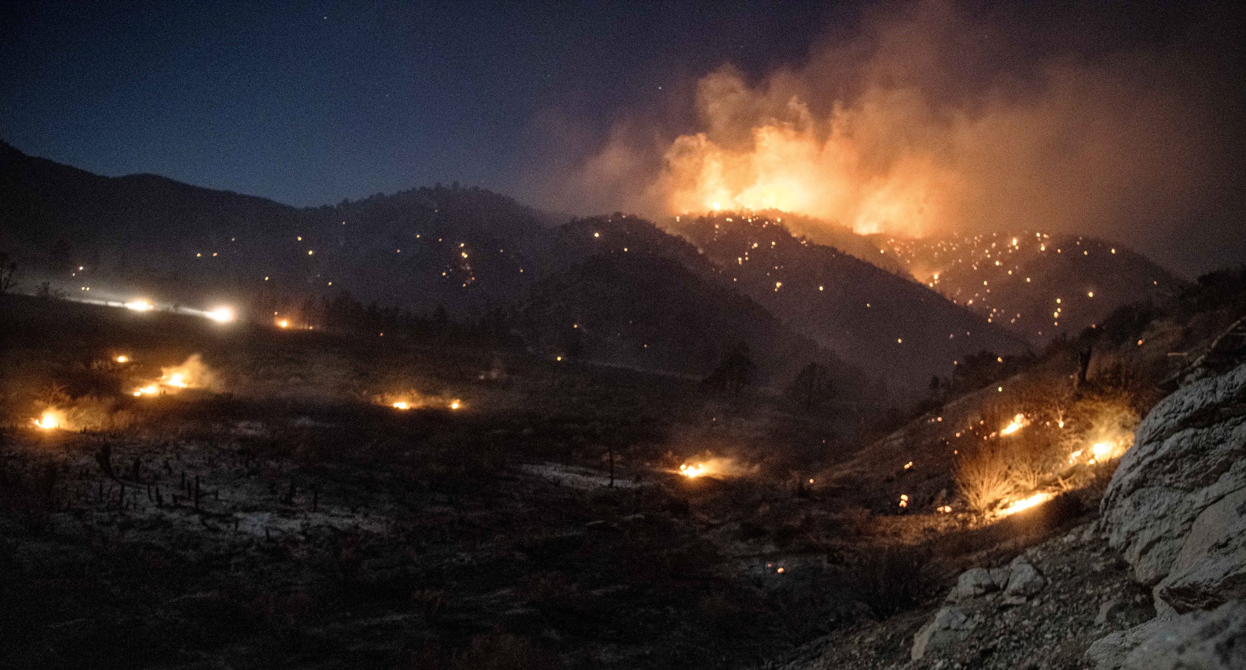  "Sheep Fire" consumes the grassy hills of Wrightfoot, Calif. on Monday, June 13. (Jon Putman | The Corsair) 